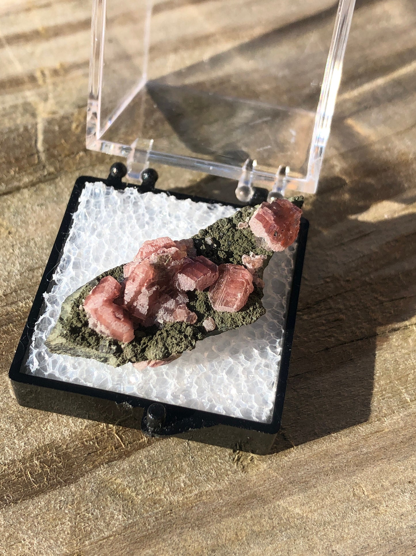 Rhodochrosite on Matrix from Mexico
