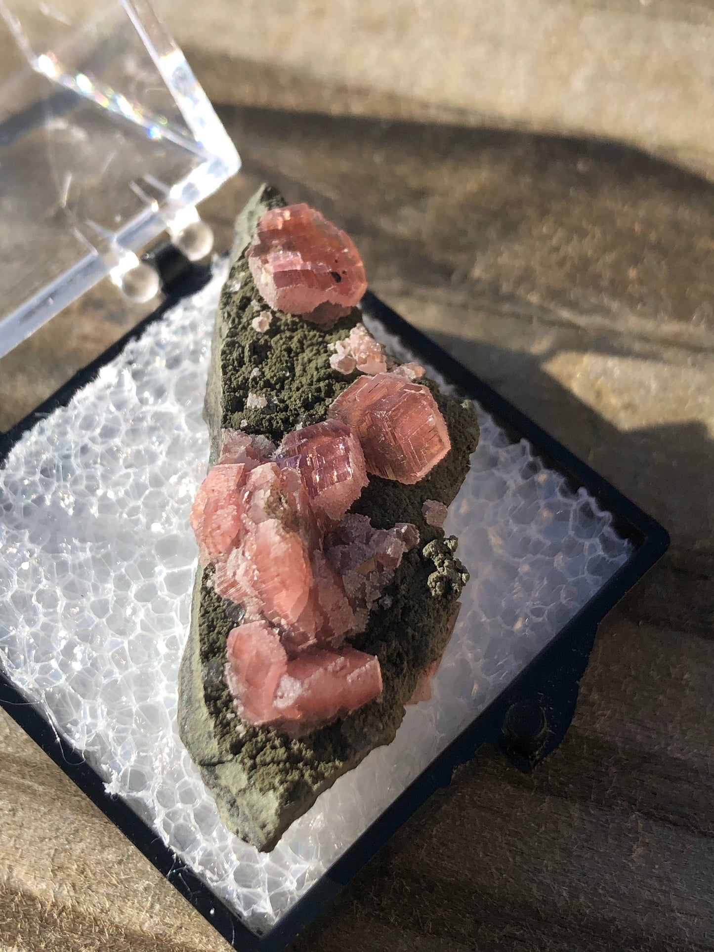 Rhodochrosite on Matrix from Mexico
