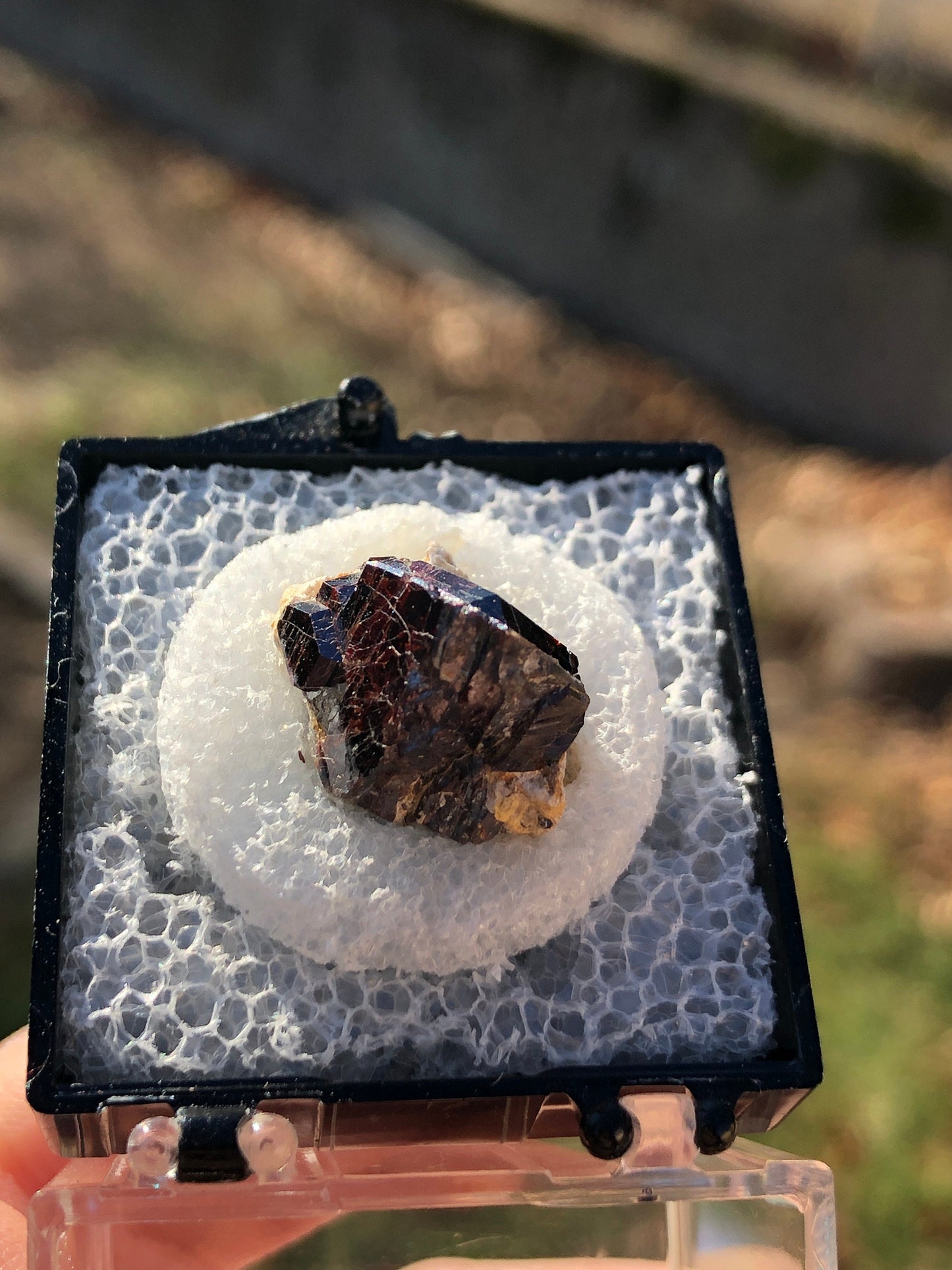 Red Rutile Crystal from California, USA