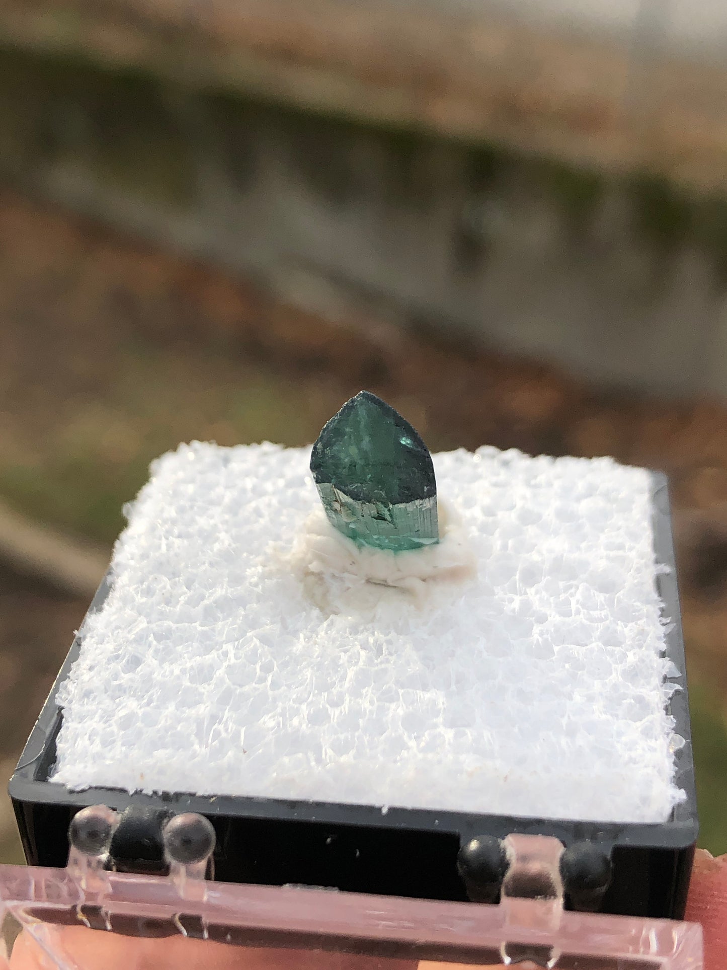 Greenish Blue Tourmaline Crystal from Brazil