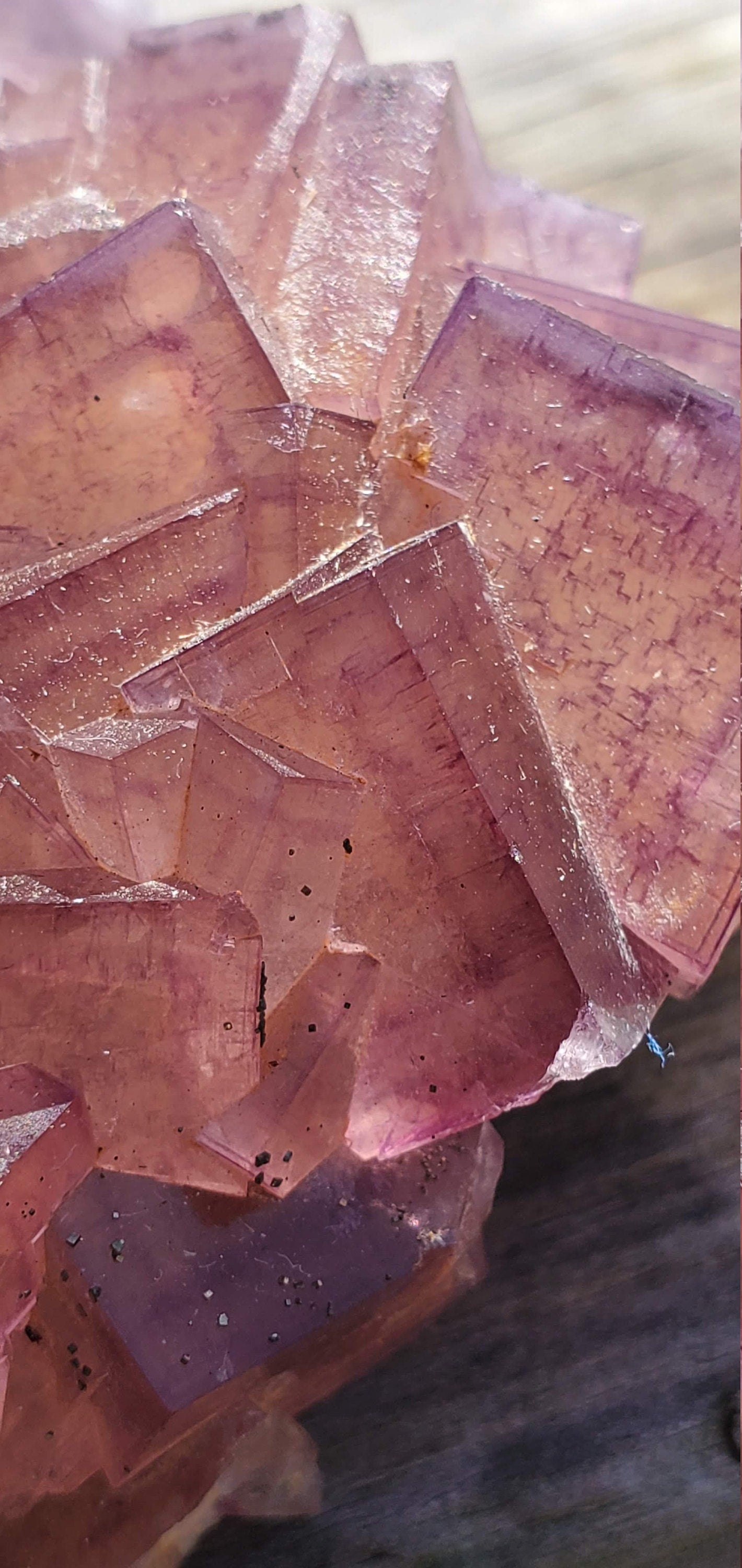 Window Fluorite with Pyrite from Yaogangxian mine, China