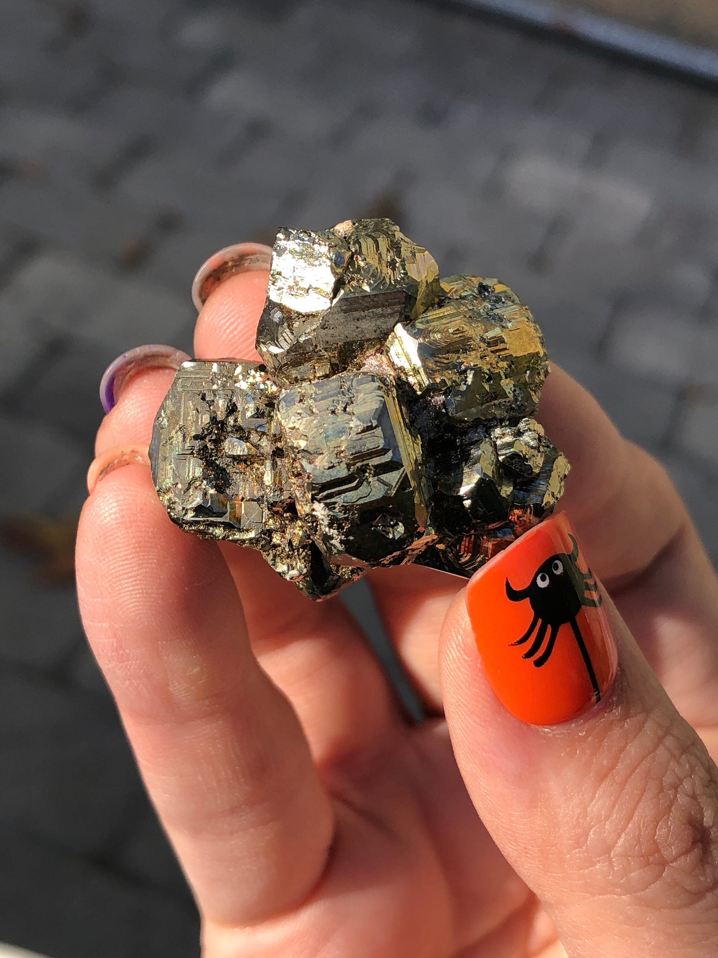 Iridescent Pyrite from Bulgaria