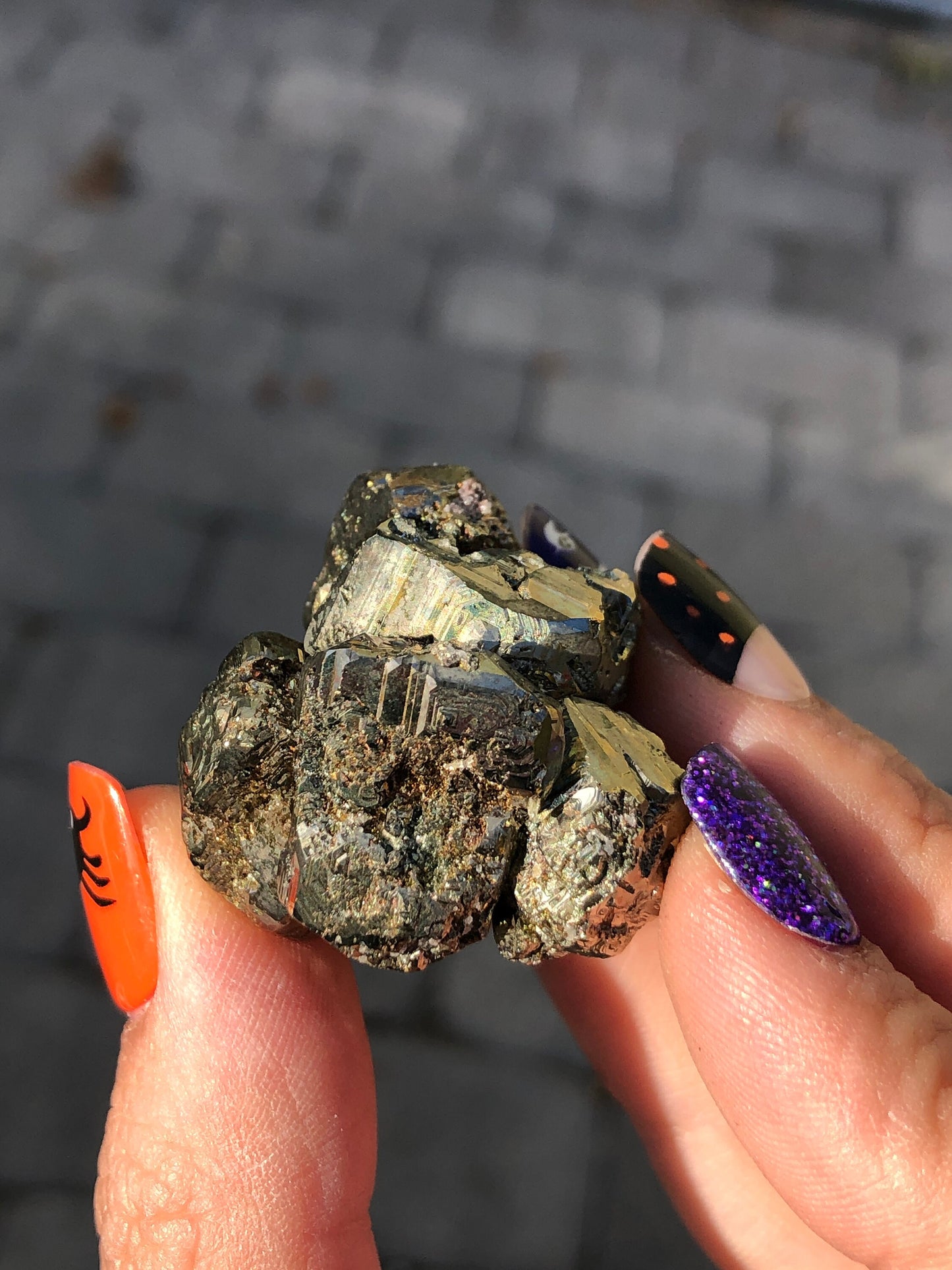 Iridescent Pyrite from Bulgaria
