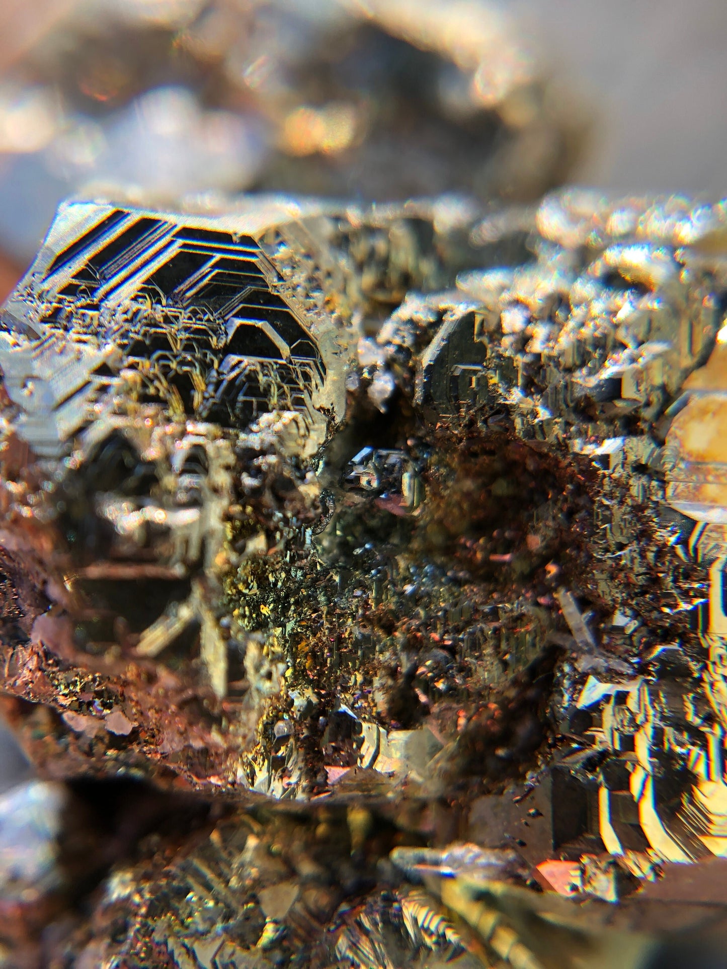 Iridescent Pyrite from Bulgaria