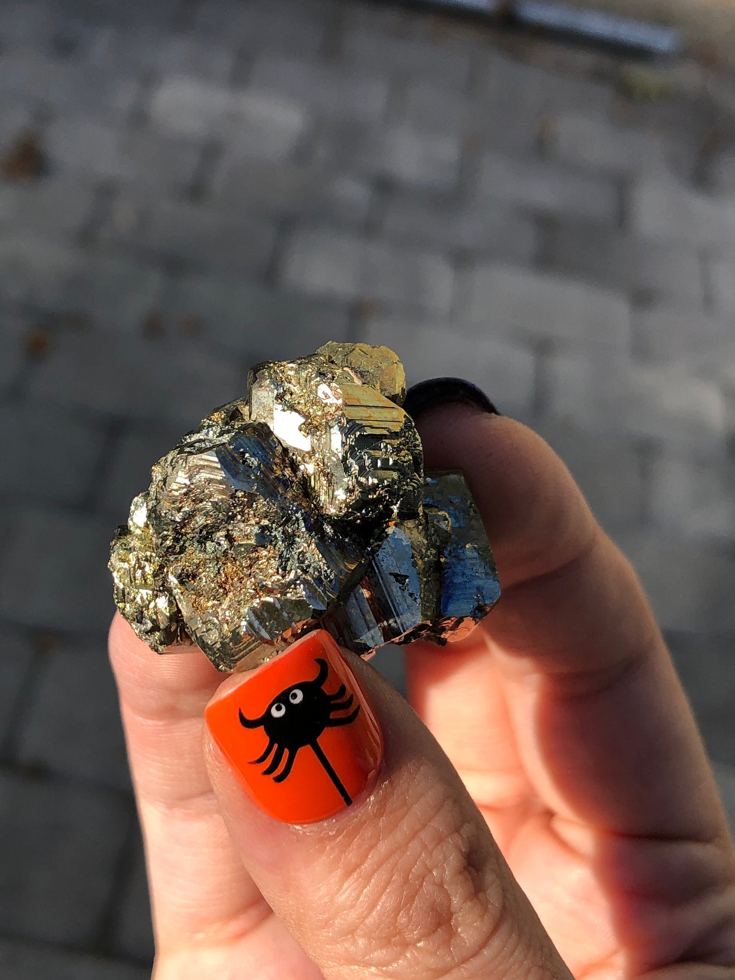 Iridescent Pyrite from Bulgaria