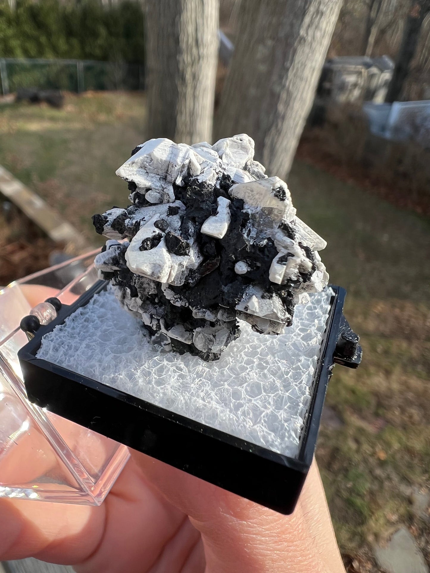 Reticulated Cerussite with Tennantite from Tsumeb Mine Namibia