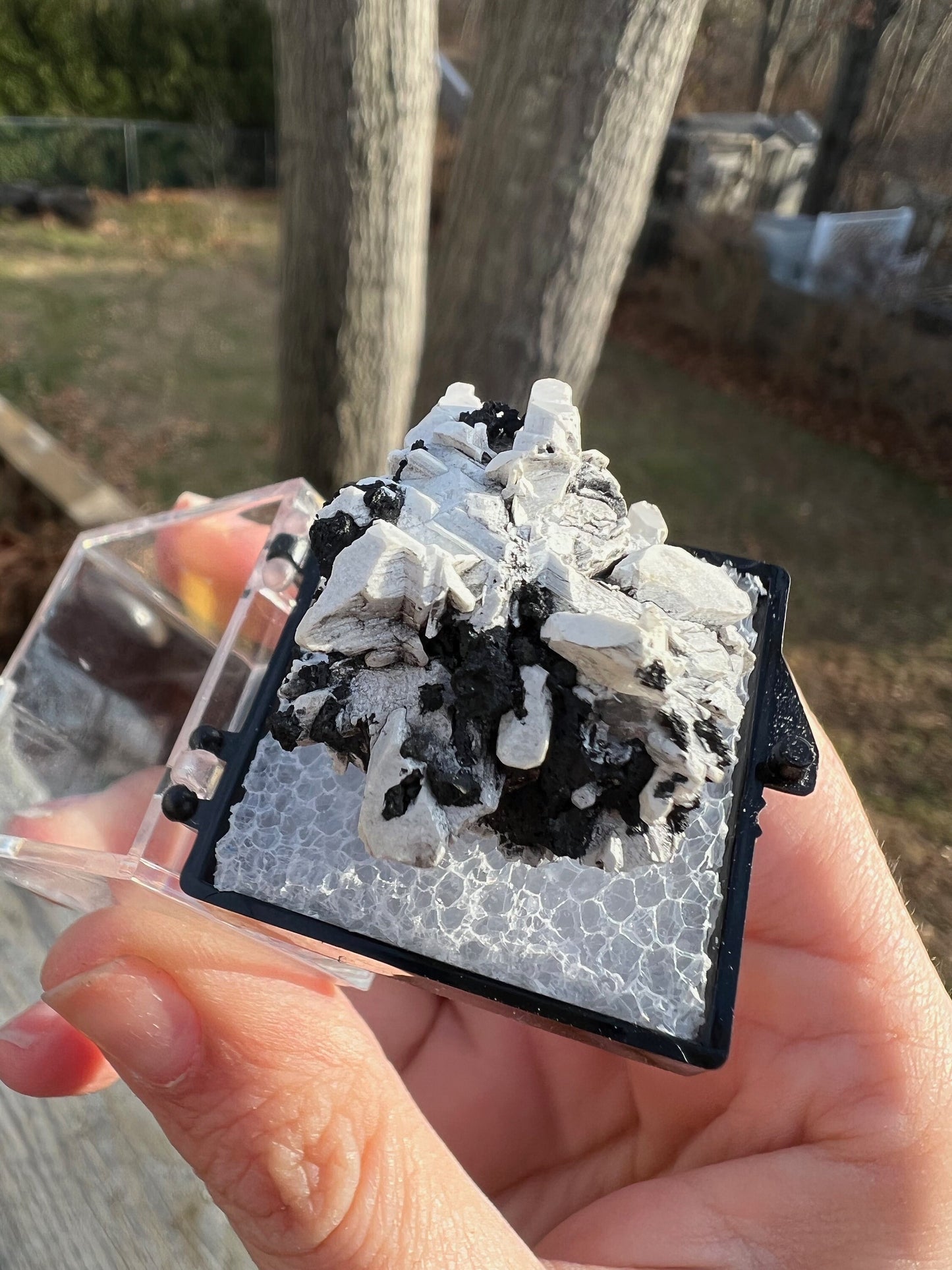 Reticulated Cerussite with Tennantite from Tsumeb Mine Namibia