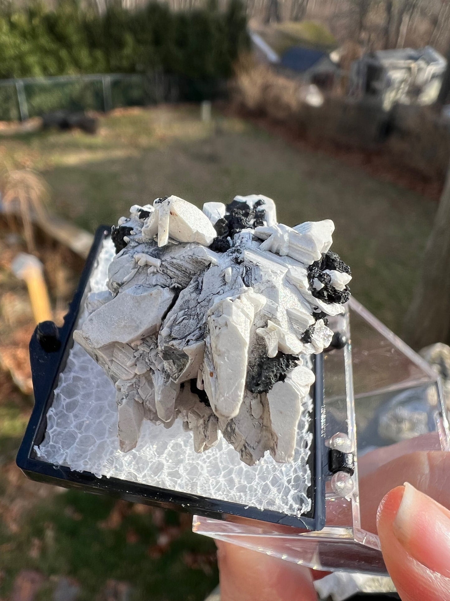 Reticulated Cerussite with Tennantite from Tsumeb Mine Namibia