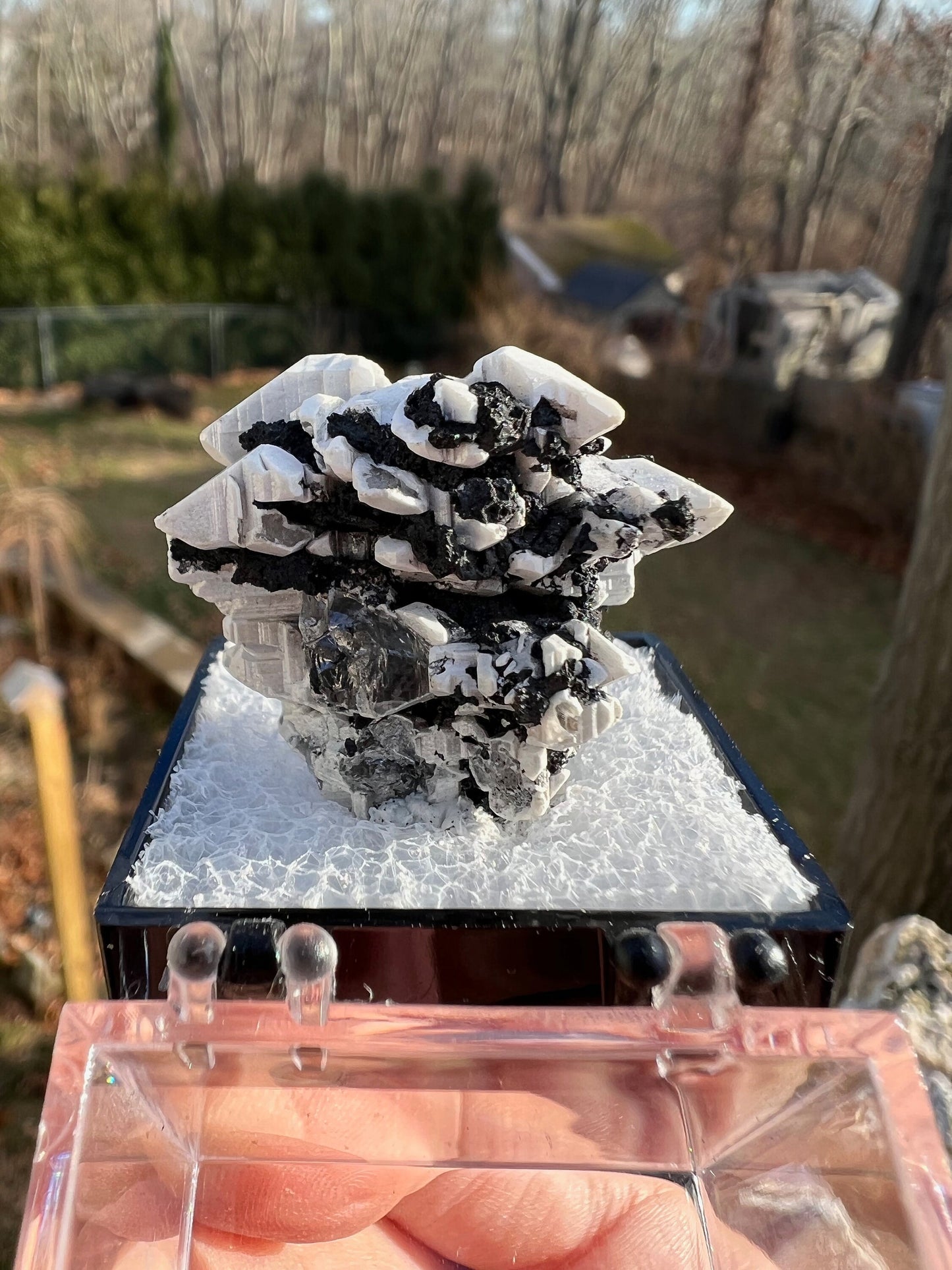 Reticulated Cerussite with Tennantite from Tsumeb Mine Namibia