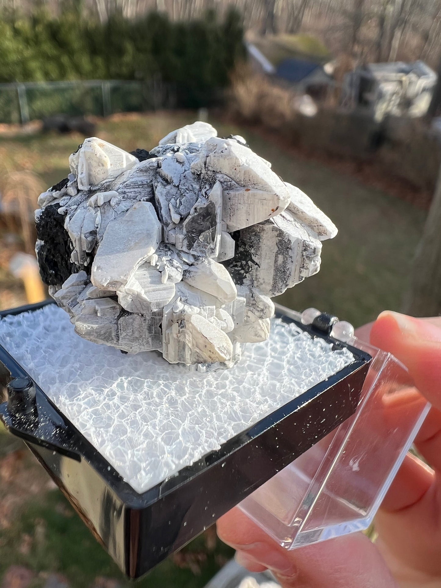 Reticulated Cerussite with Tennantite from Tsumeb Mine Namibia