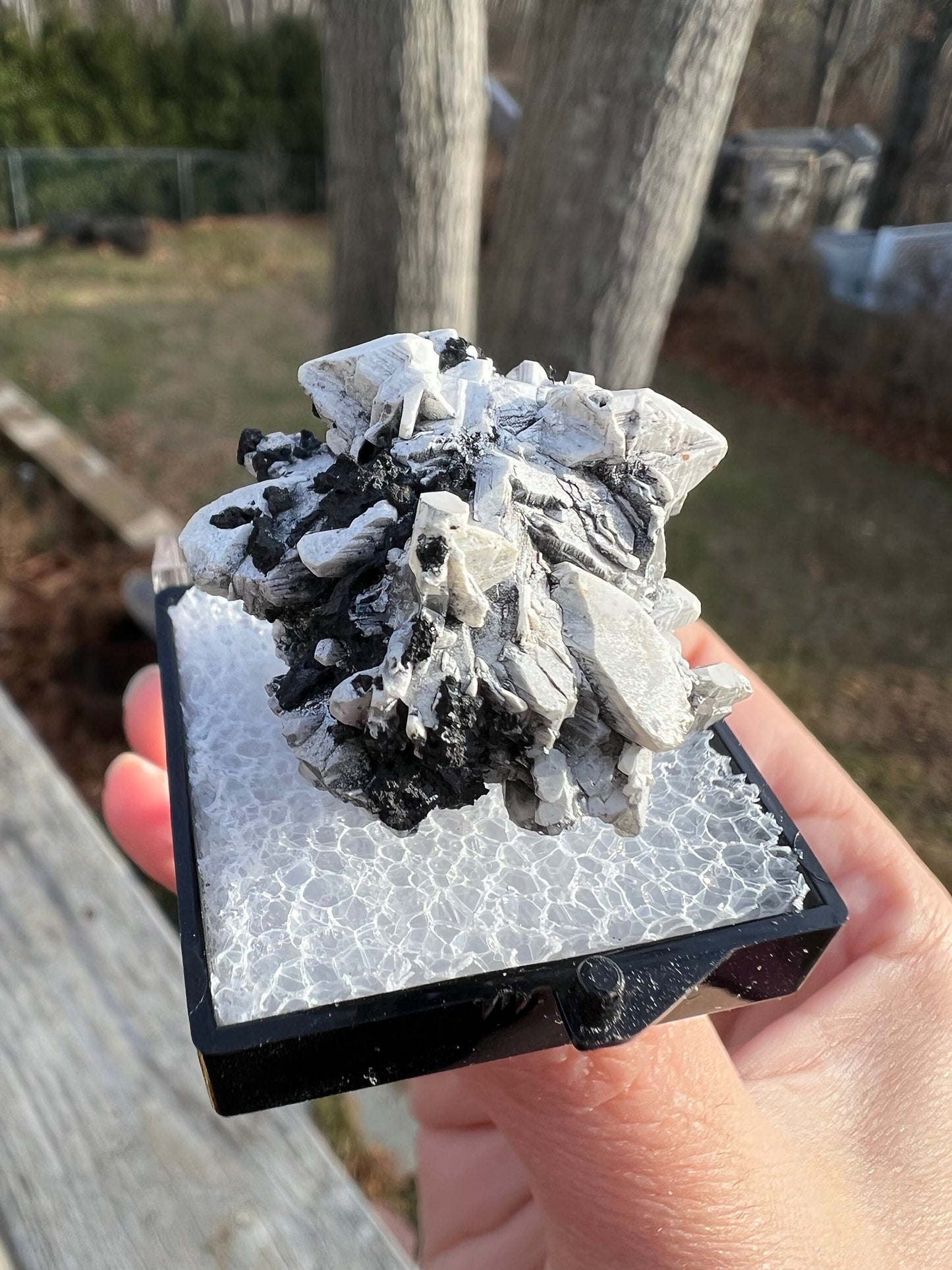 Reticulated Cerussite with Tennantite from Tsumeb Mine Namibia