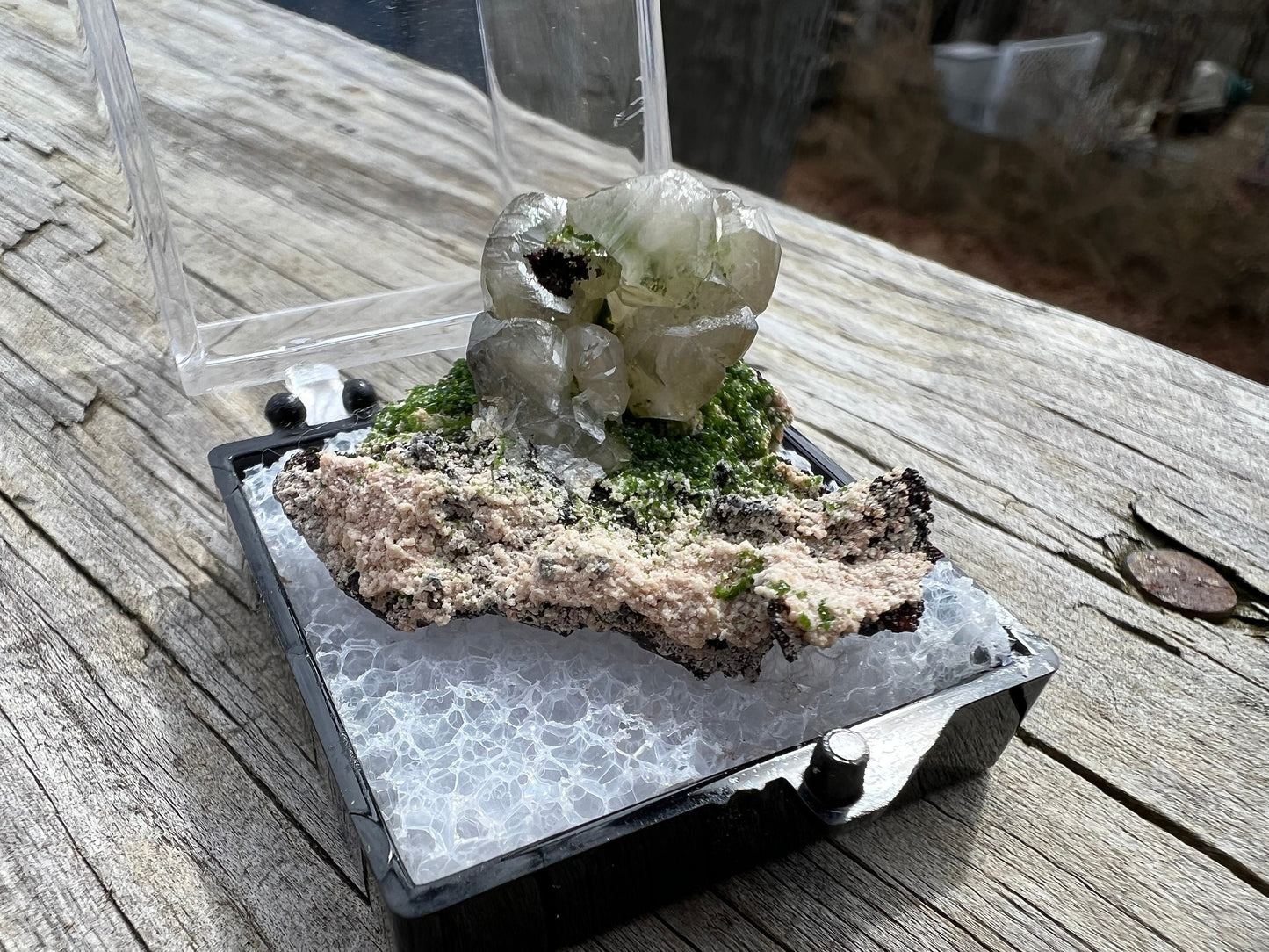 Cerussite with Duftite from Tsumeb Namibia