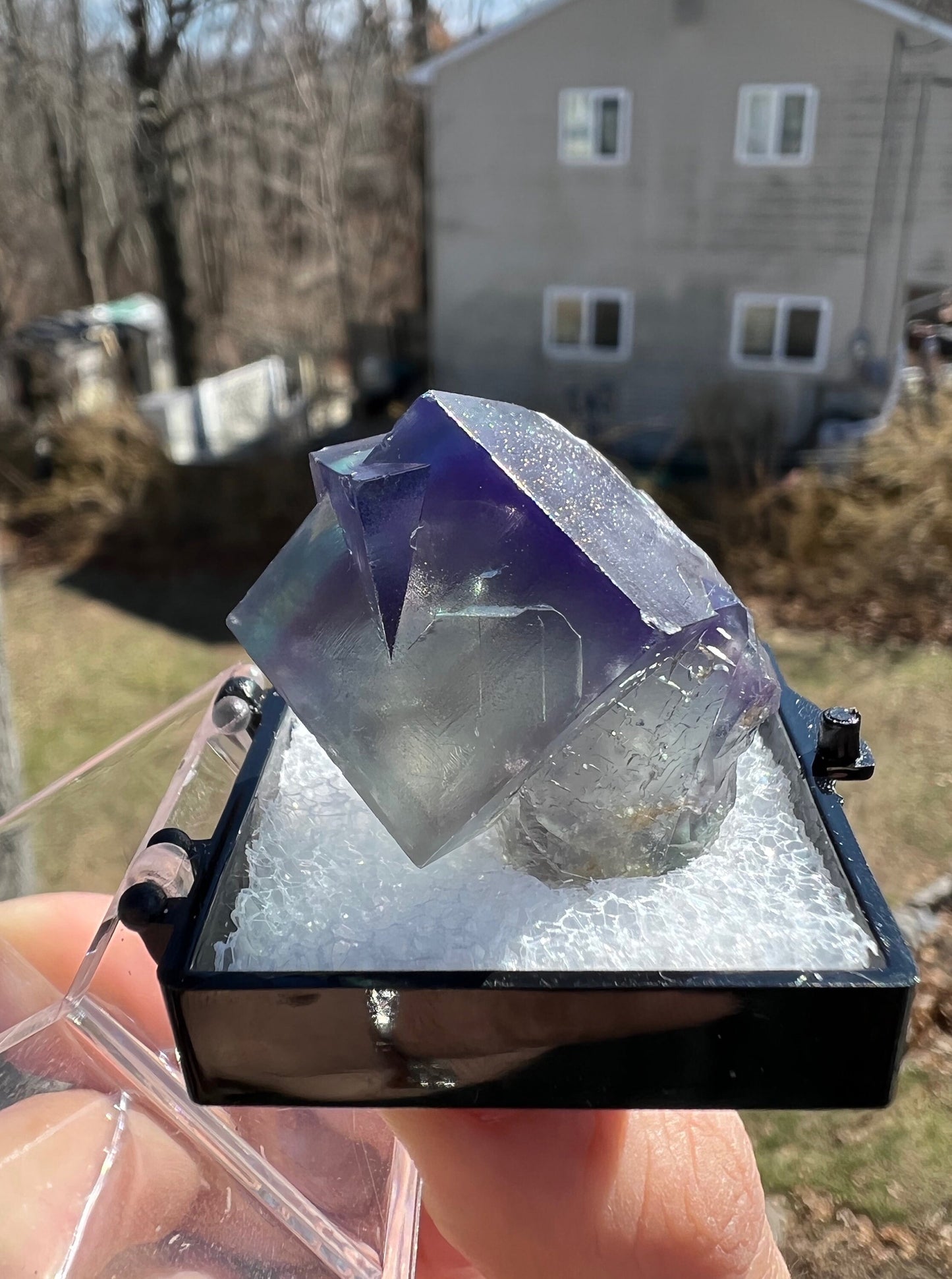 Color Zoned Gem Fluorite from Lady Annabella Mine England