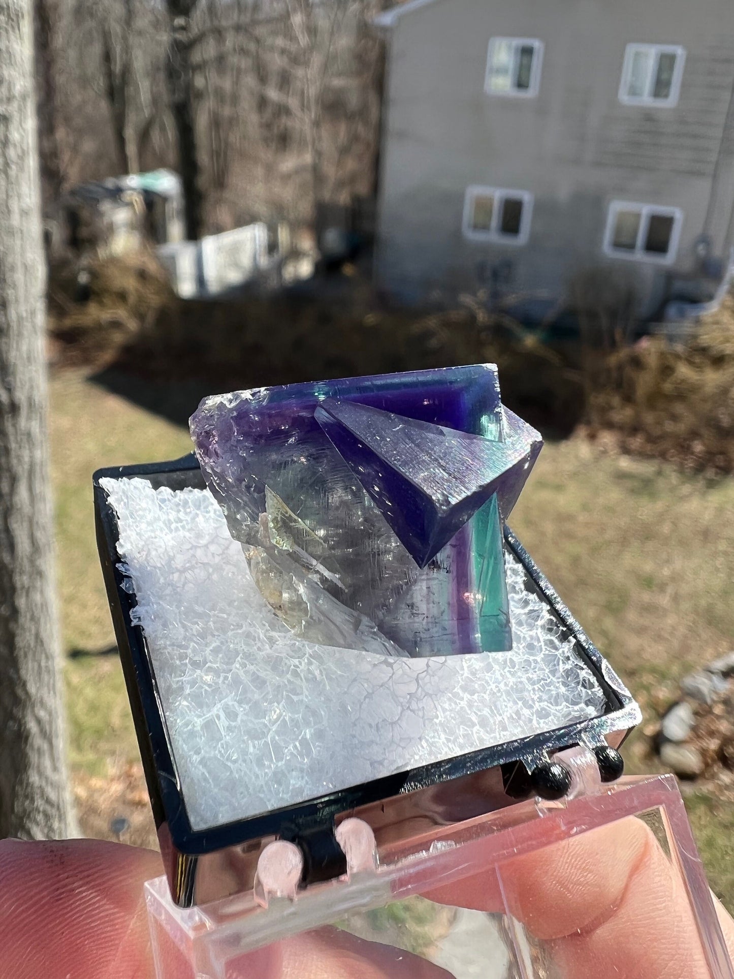 Color Zoned Gem Fluorite from Lady Annabella Mine England