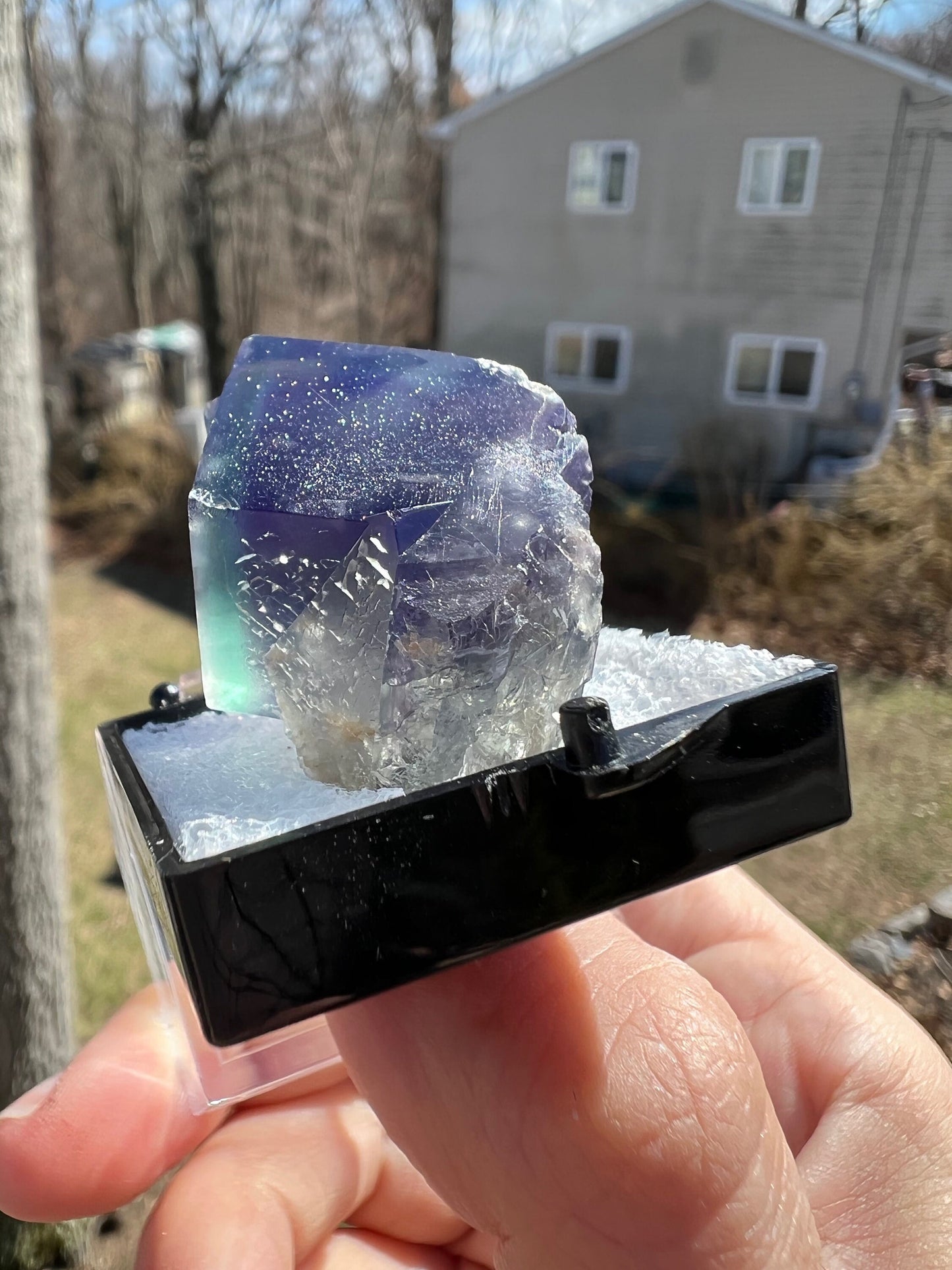 Color Zoned Gem Fluorite from Lady Annabella Mine England