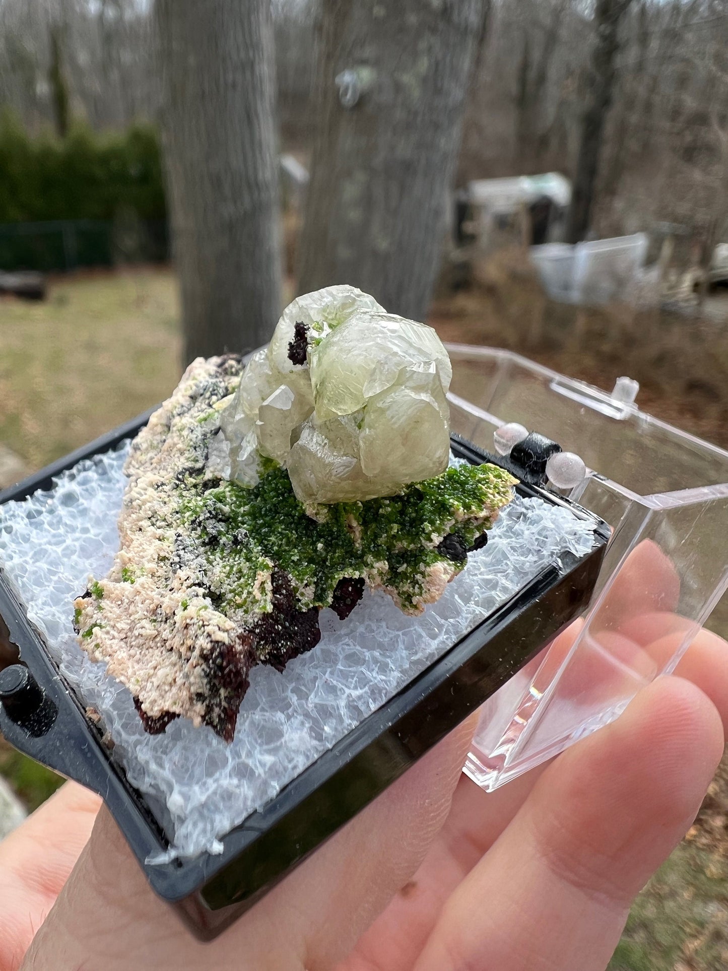 Cerussite with Duftite from Tsumeb Namibia