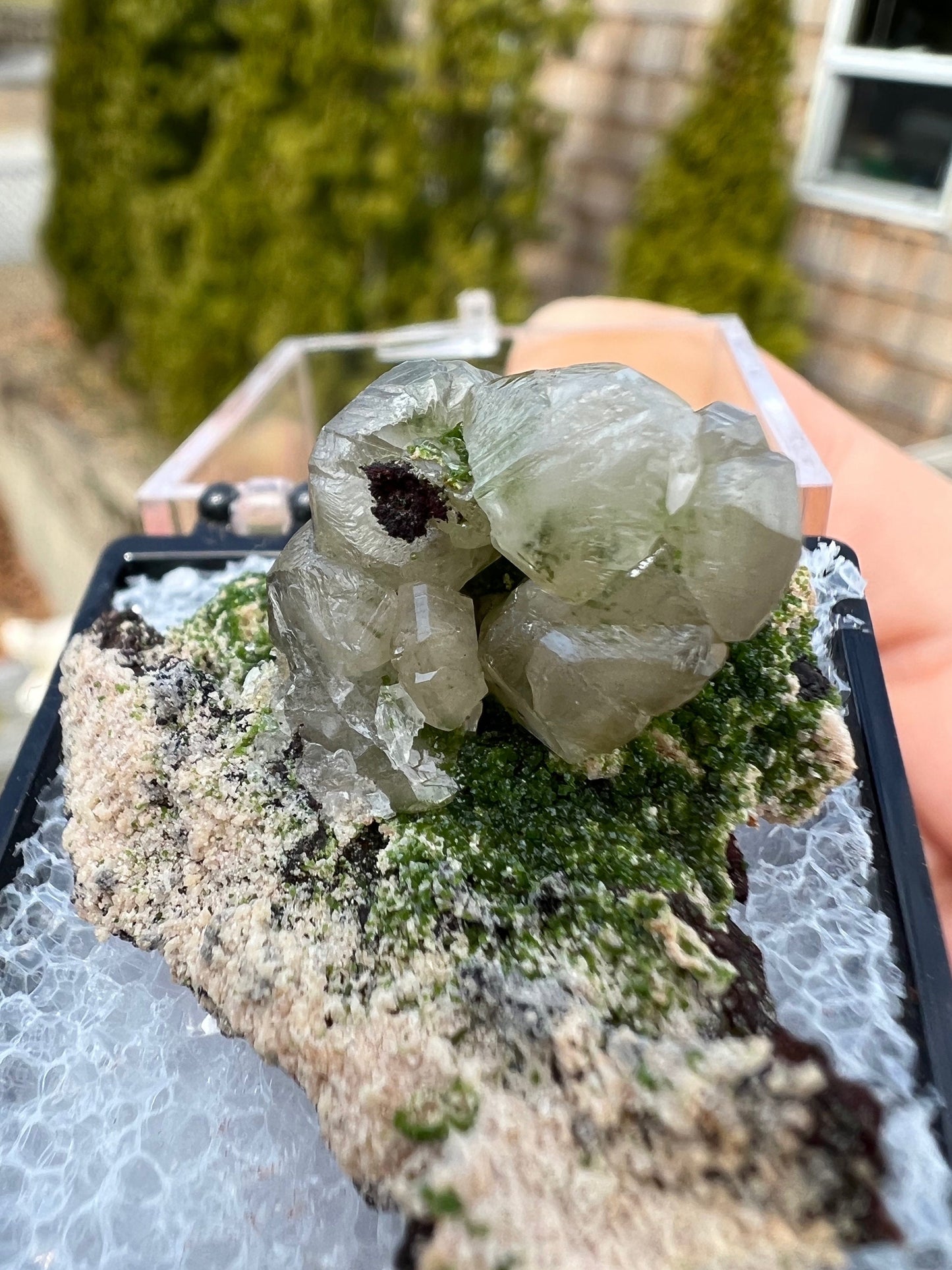 Cerussite with Duftite from Tsumeb Namibia