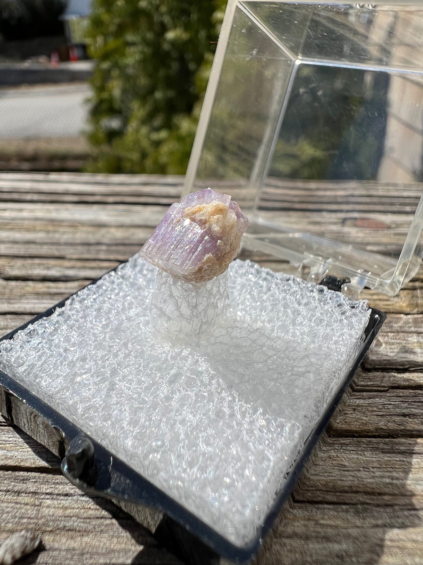 Purple Fluorapatite Cluster from Maine USA