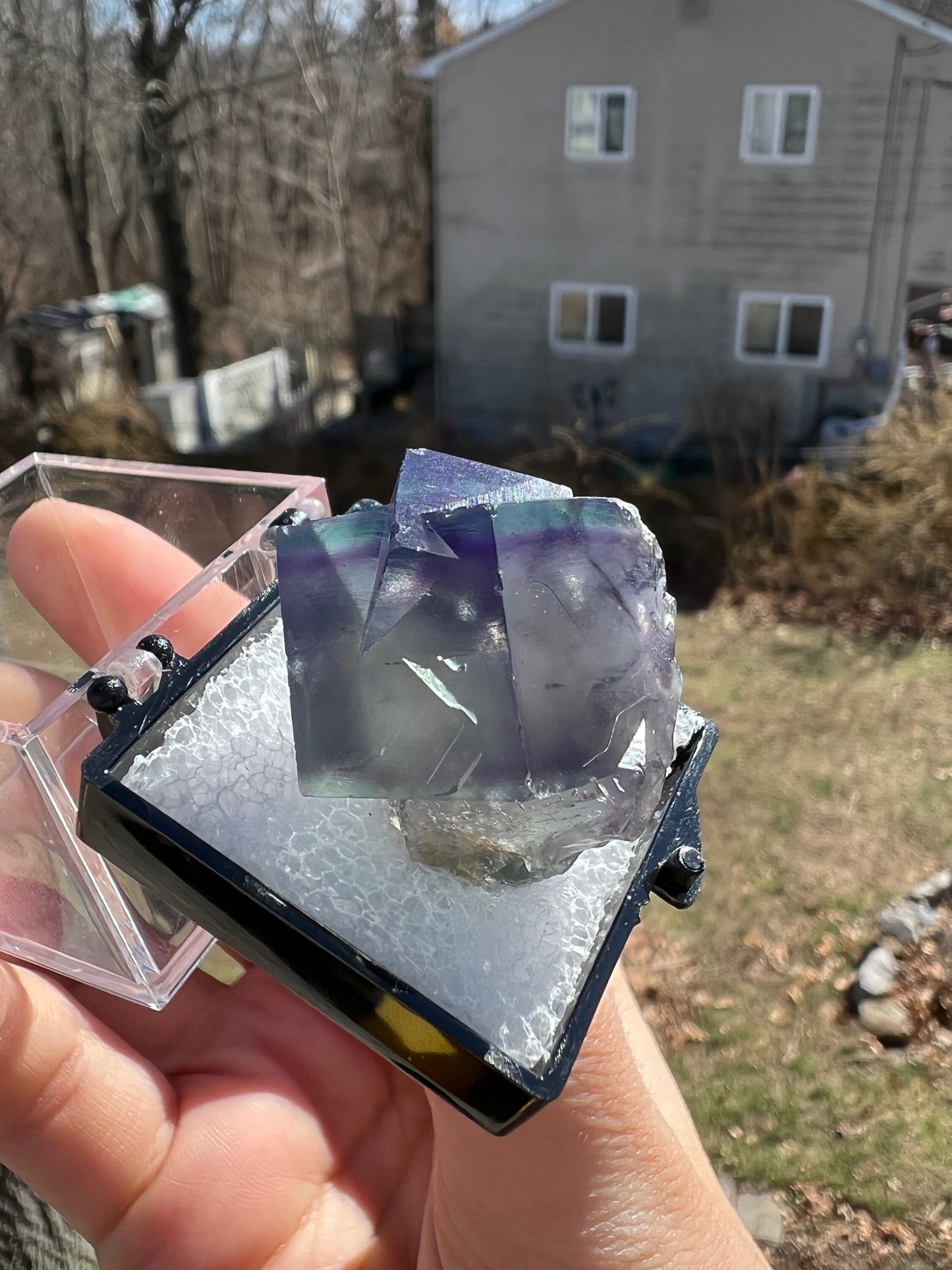 Color Zoned Gem Fluorite from Lady Annabella Mine England