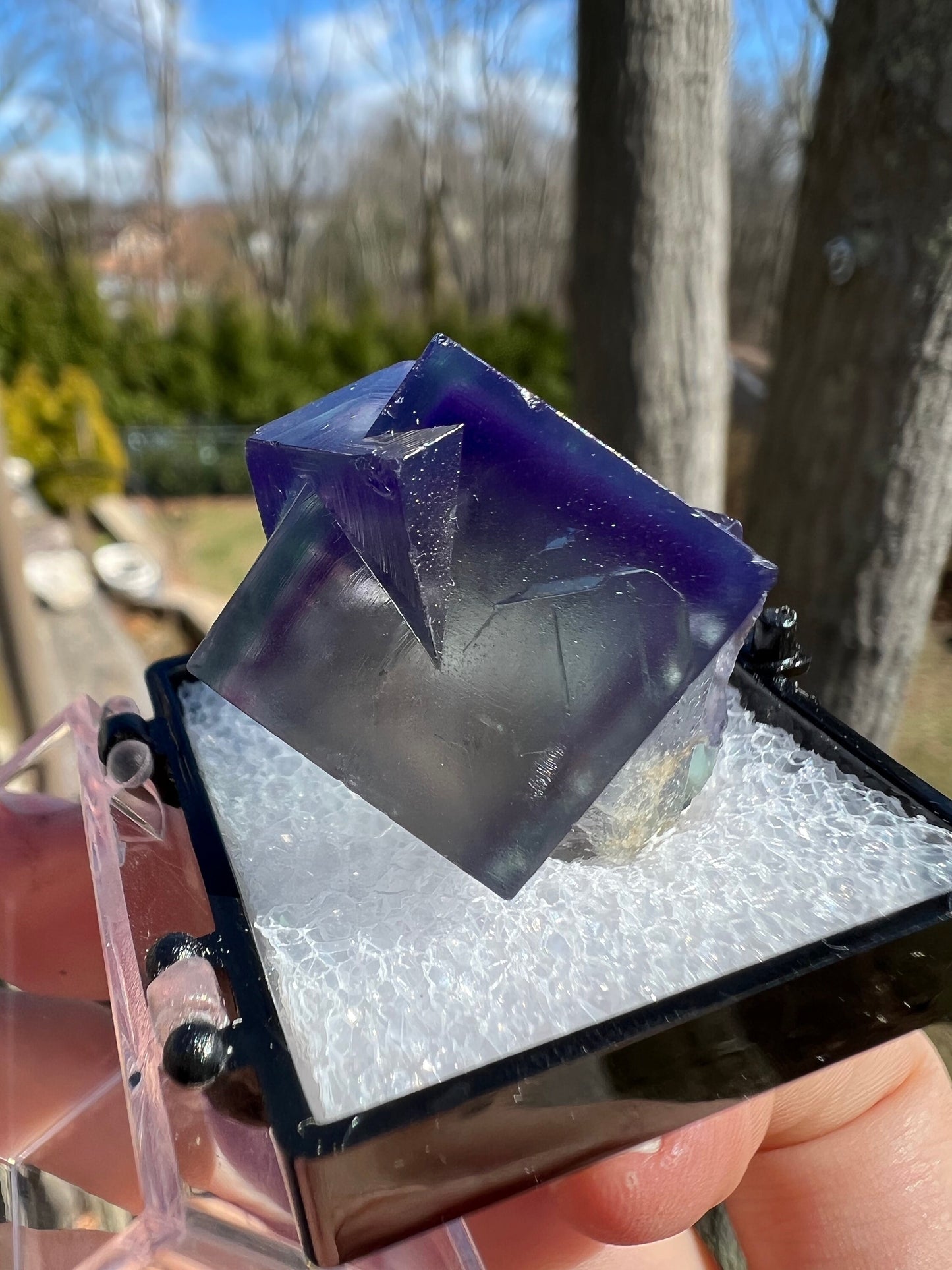 Color Zoned Gem Fluorite from Lady Annabella Mine England