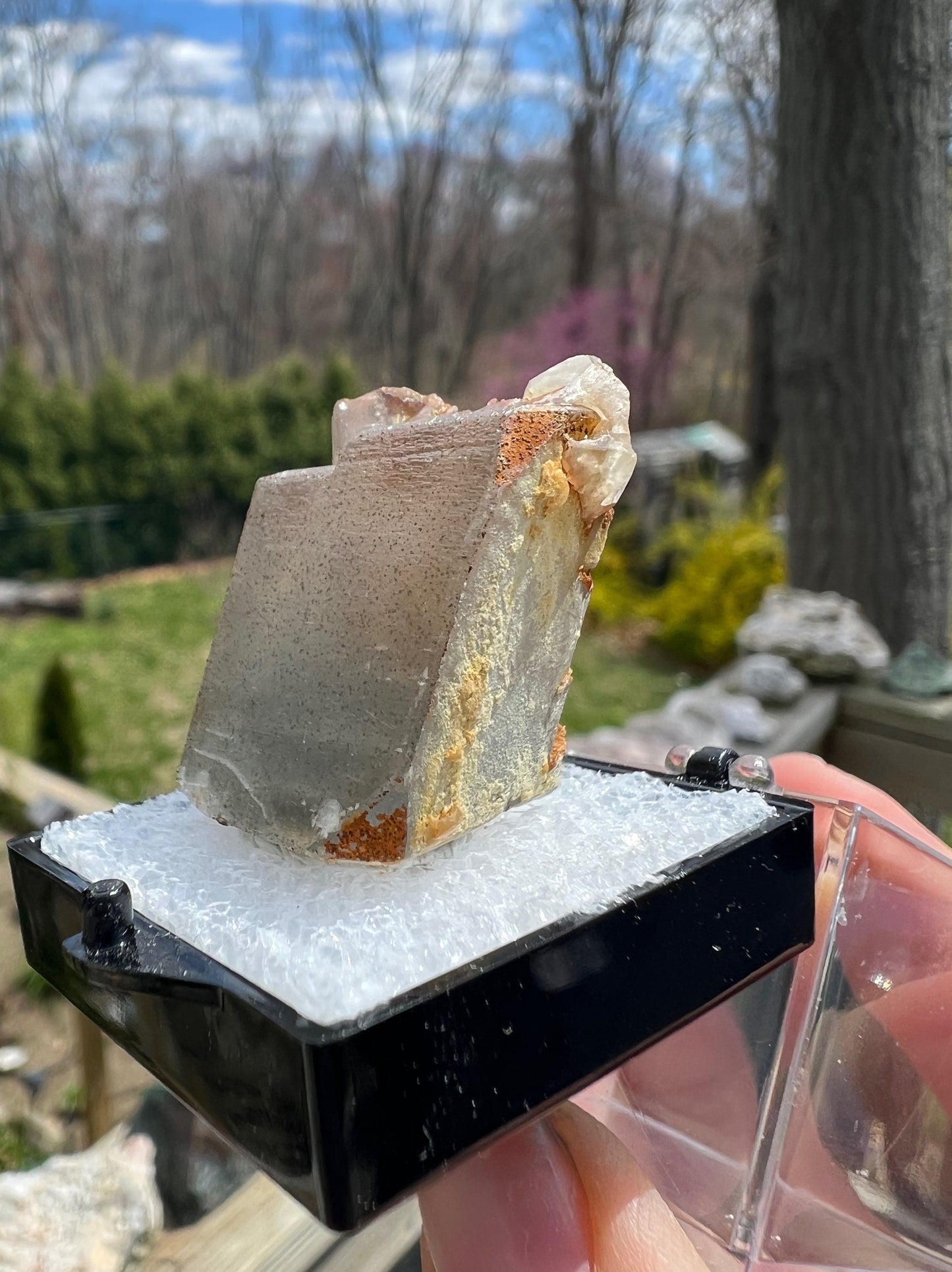 Pyrite In Calcite Crystal from Pennsylvania USA