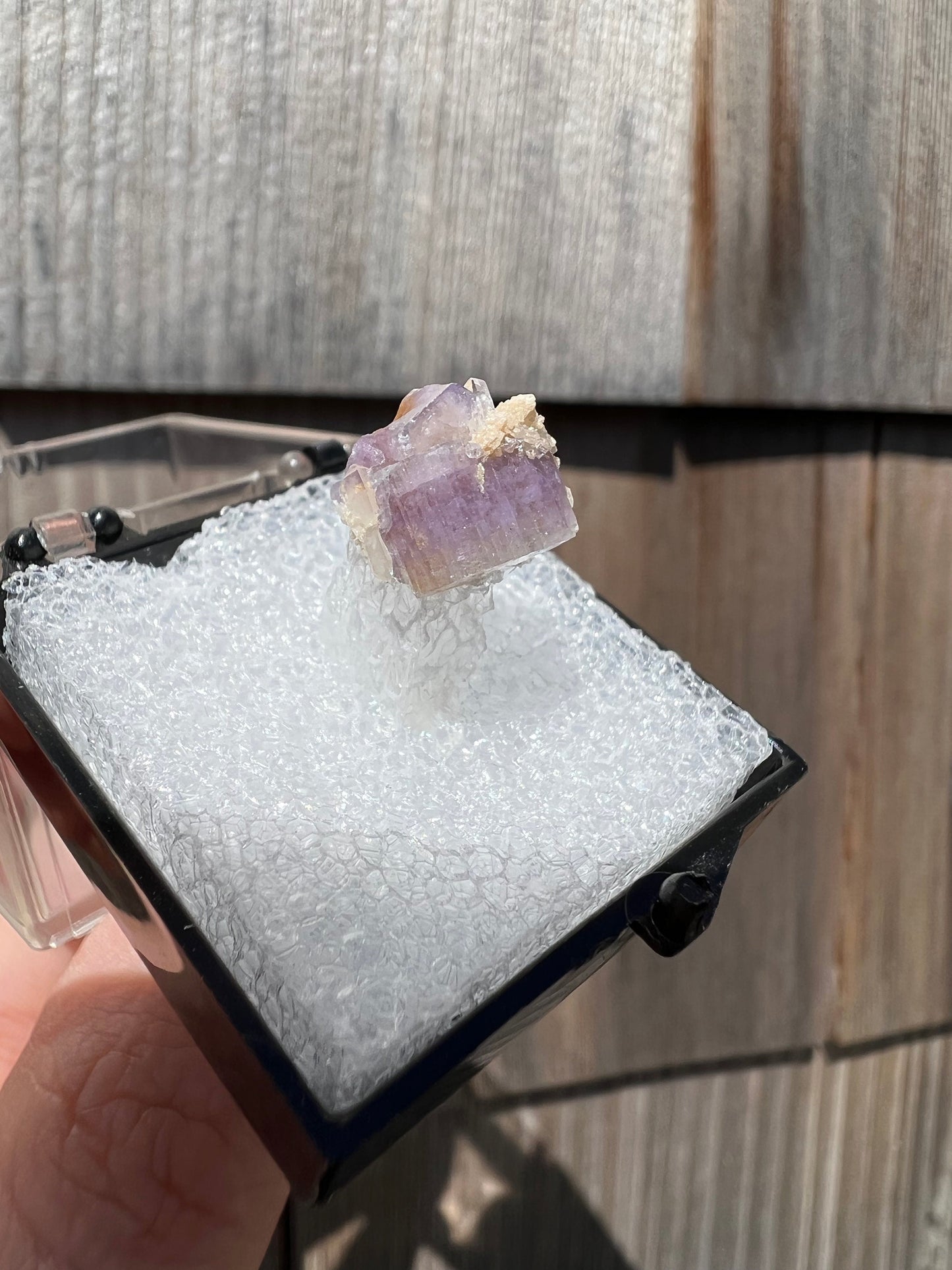 Purple Fluorapatite Cluster from Maine USA