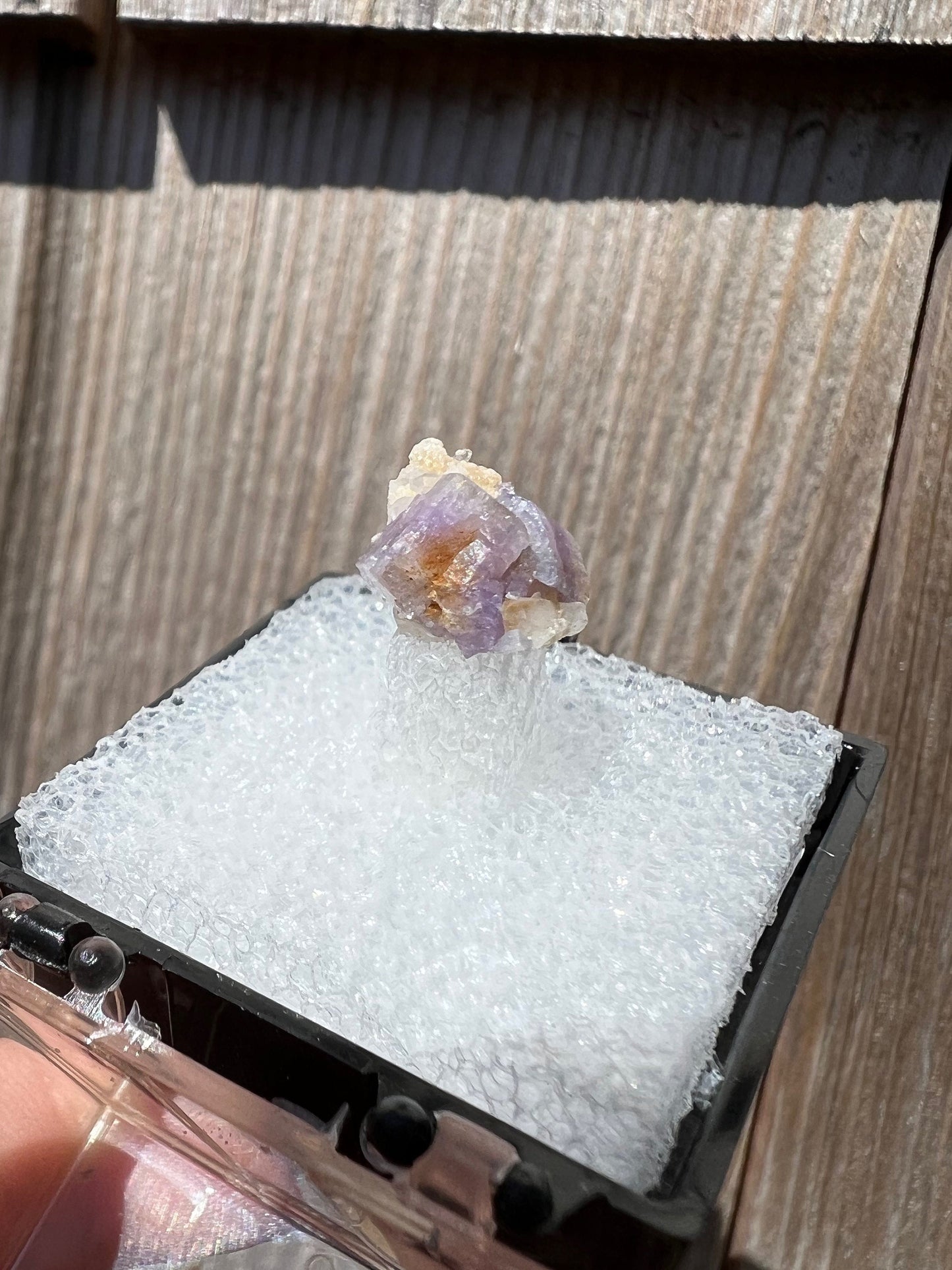 Purple Fluorapatite Cluster from Maine USA