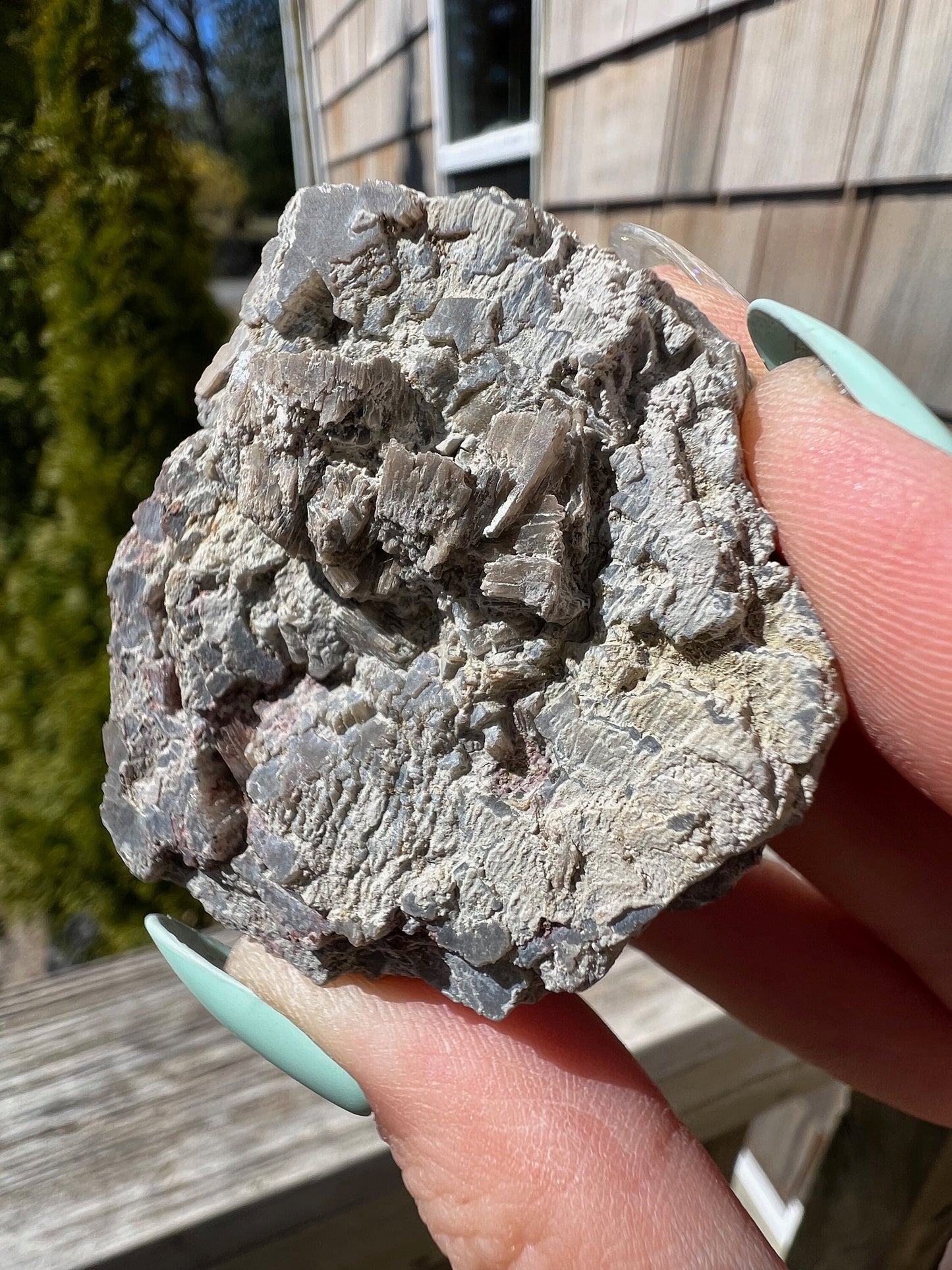 Large Purple Aragonite Crystal from Spain