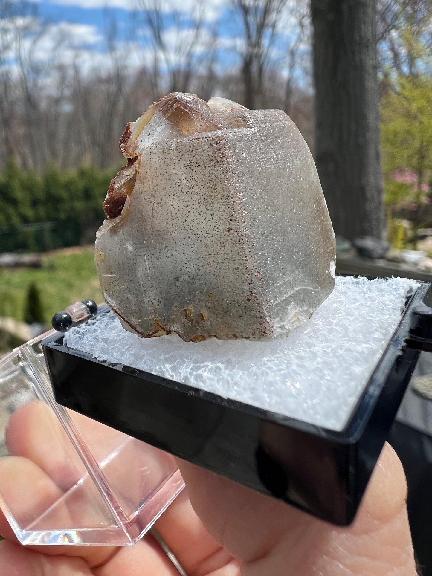 Pyrite In Calcite Crystal from Pennsylvania USA