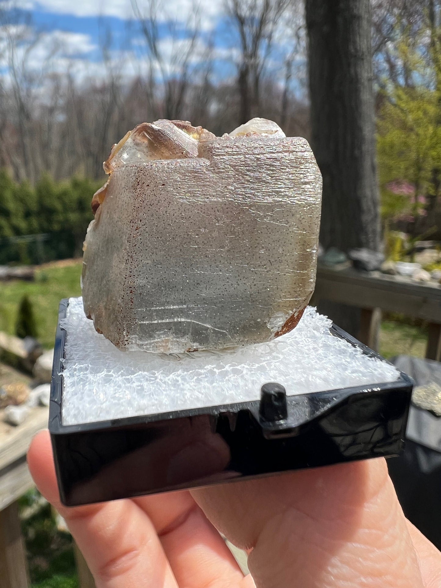Pyrite In Calcite Crystal from Pennsylvania USA