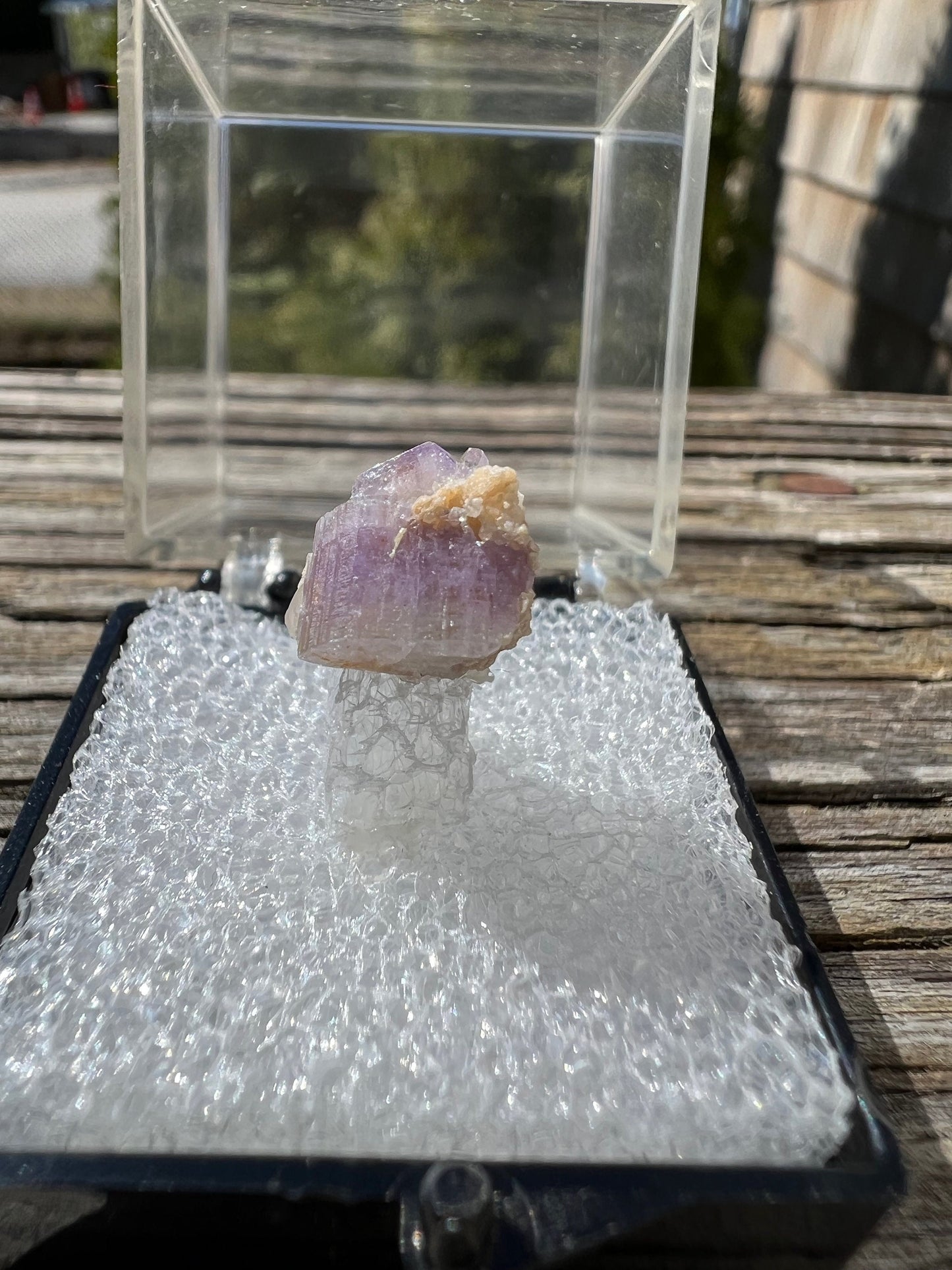 Purple Fluorapatite Cluster from Maine USA