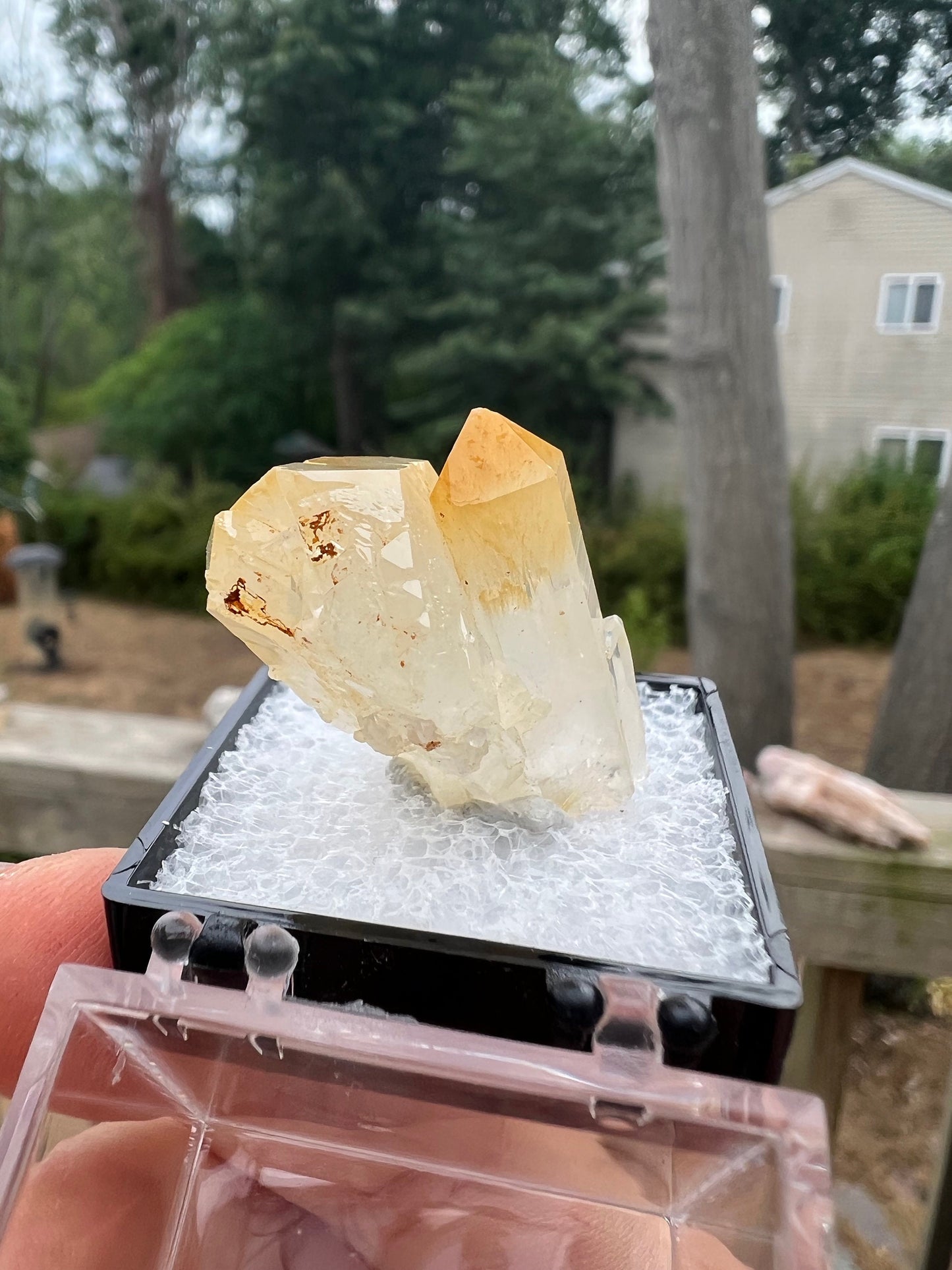 Halloysite in Quartz from Colombia