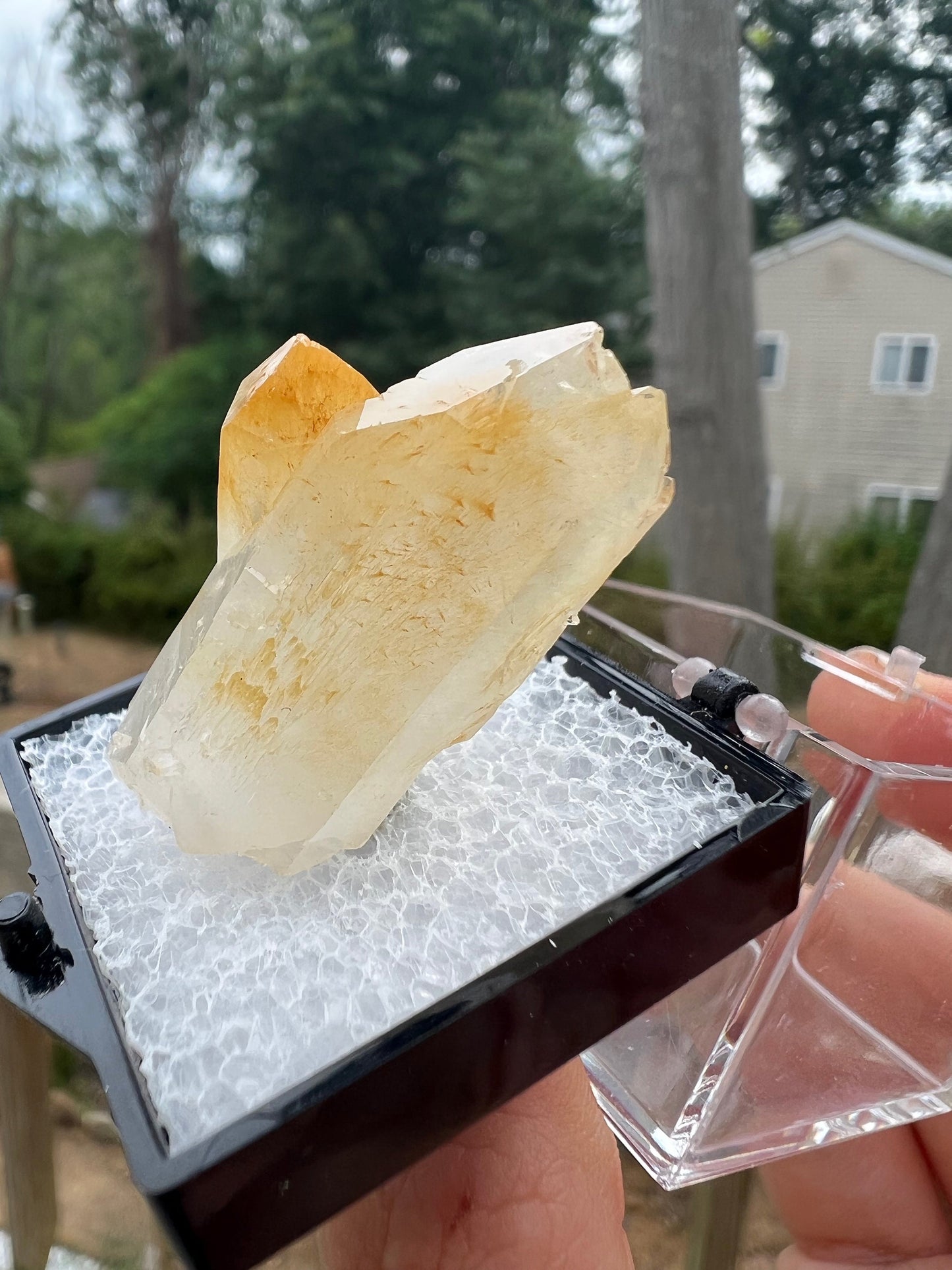 Halloysite in Quartz from Colombia