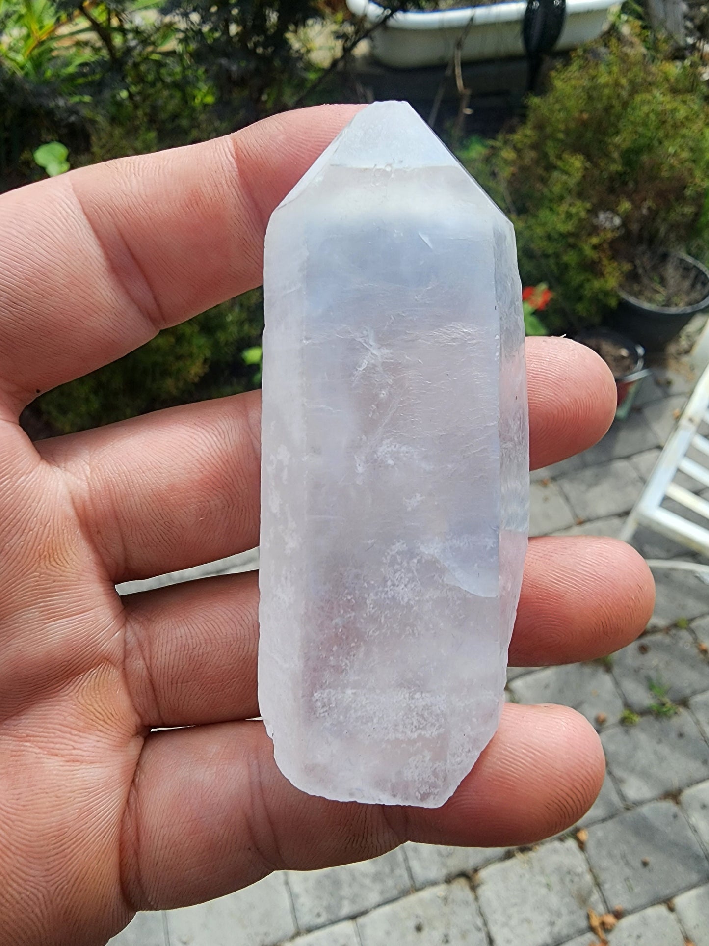 Quartz with Dumortierite Inclusions from Bahia, Brazil