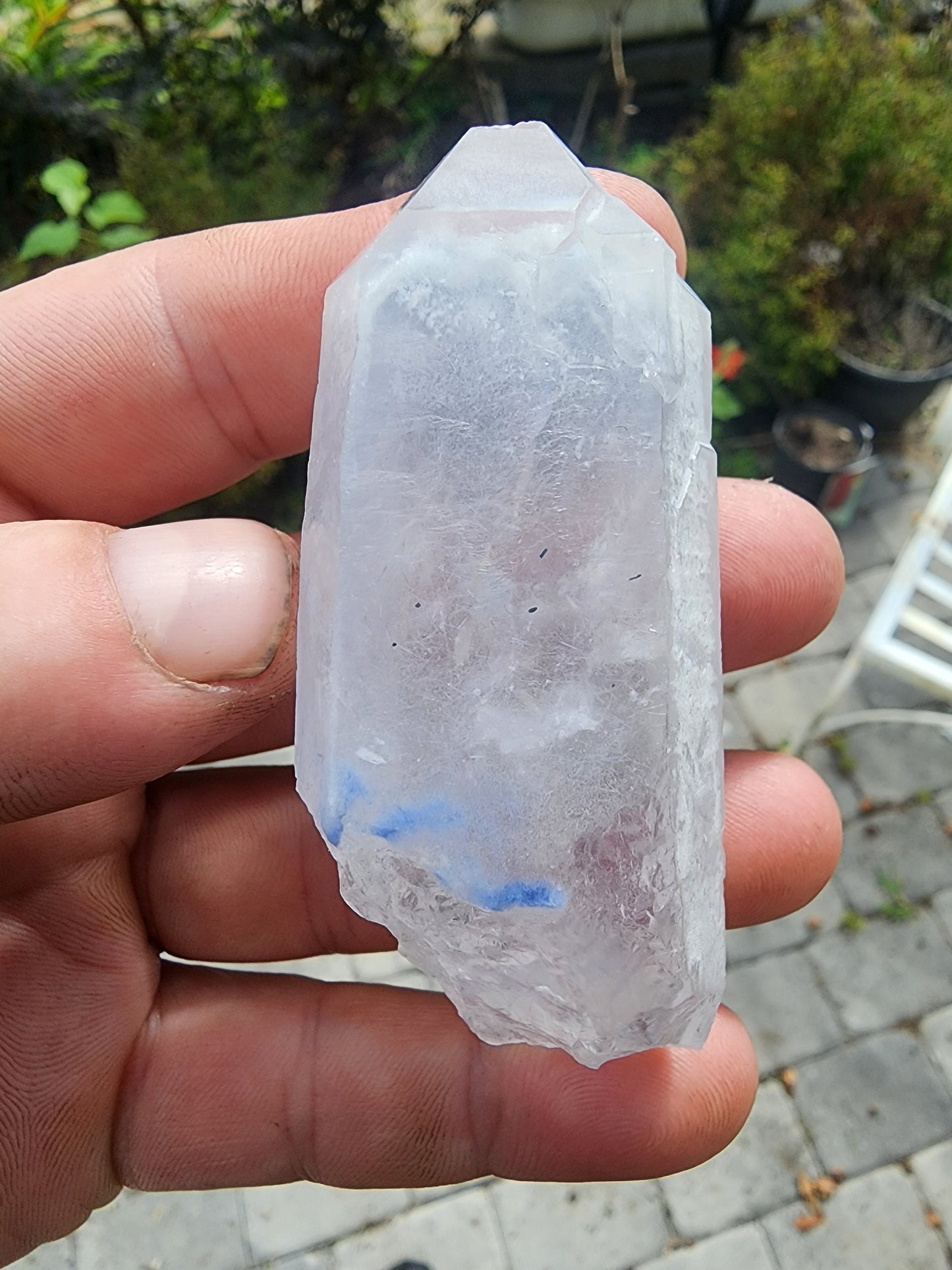 Quartz with Dumortierite Inclusions from Bahia, Brazil