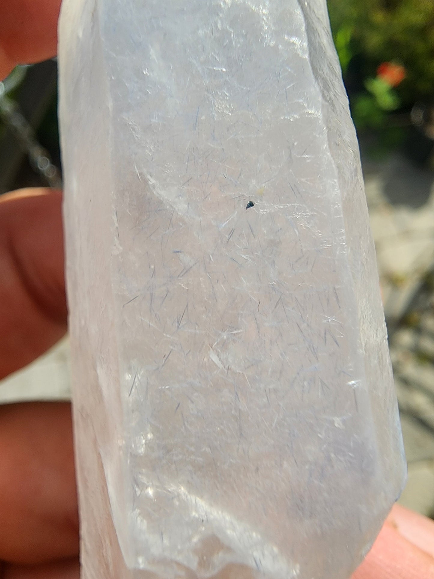 Quartz with Dumortierite Inclusions from Bahia, Brazil