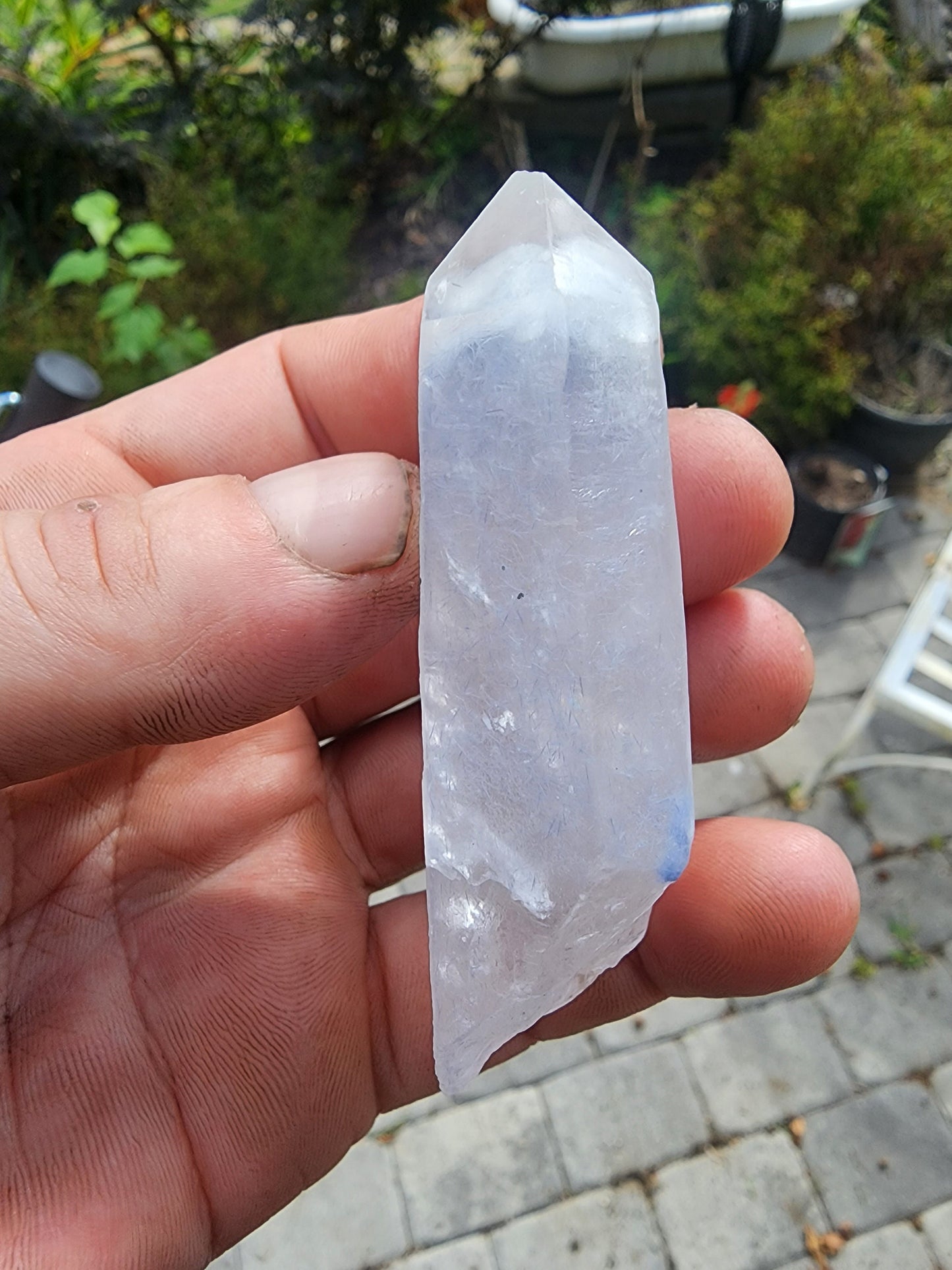 Quartz with Dumortierite Inclusions from Bahia, Brazil