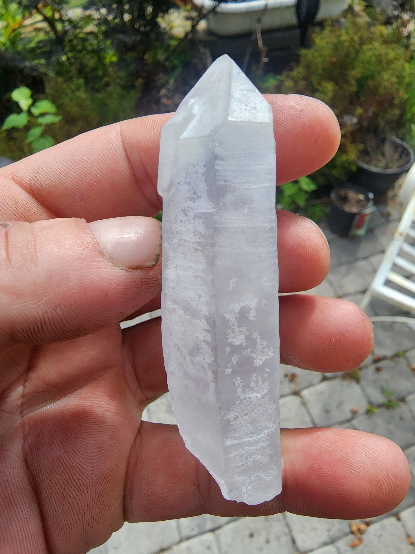 Quartz with Dumortierite Inclusions from Bahia, Brazil