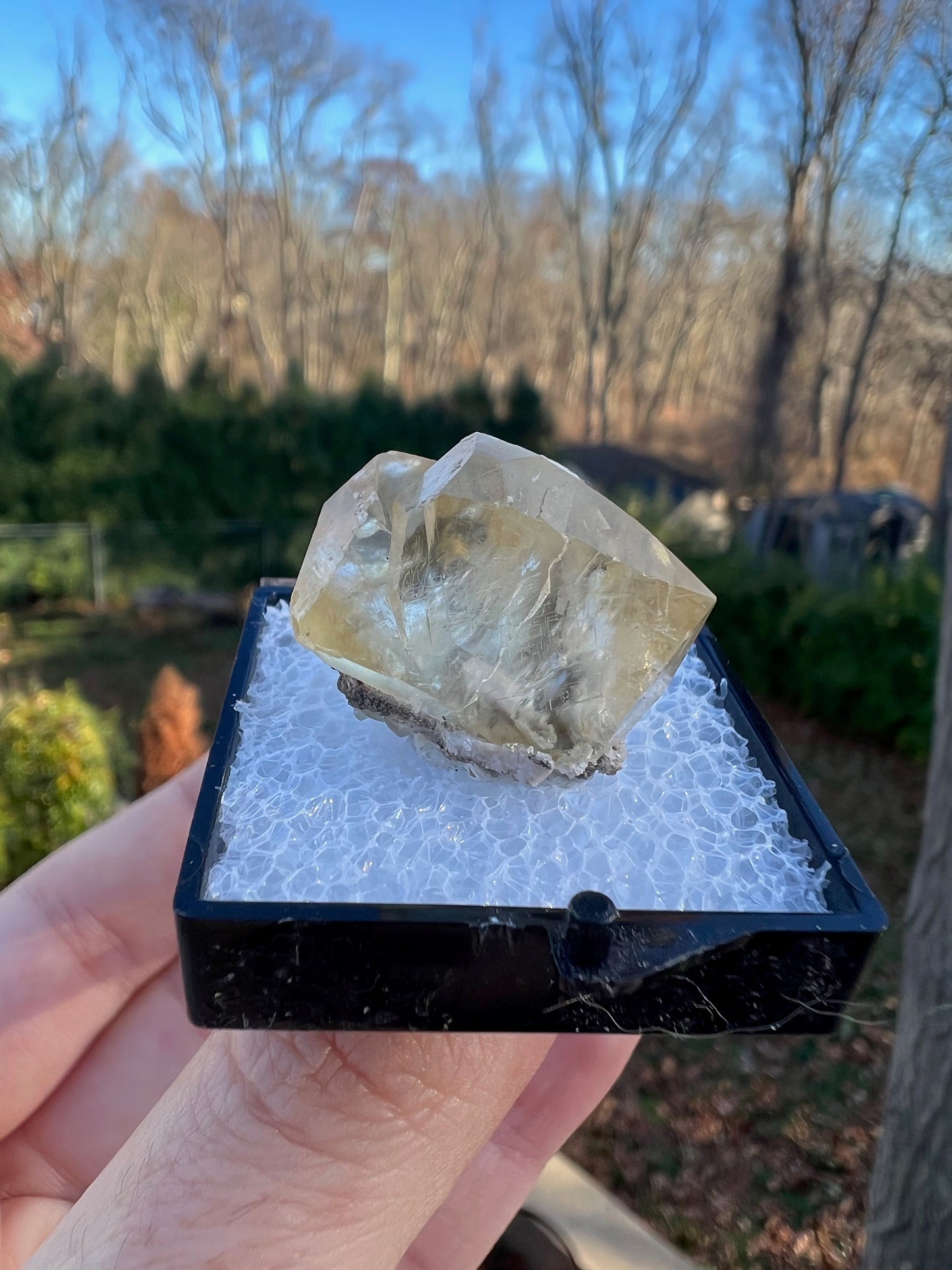 Twin Calcite Crystal Thumbnail from Spain