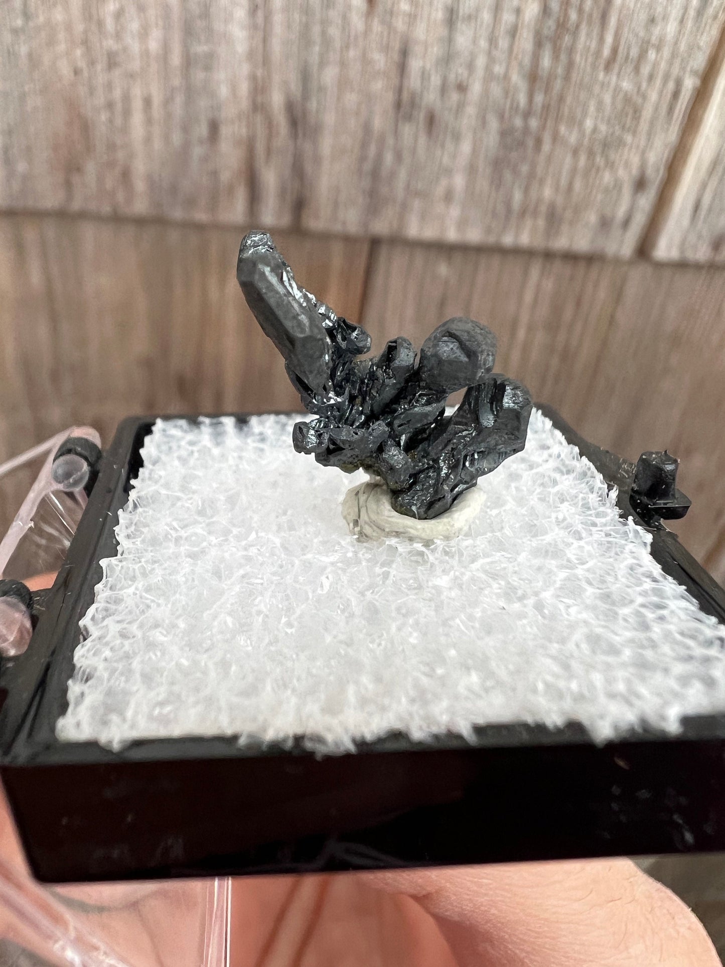 Hoppered Acanthite Crystal from Mexico