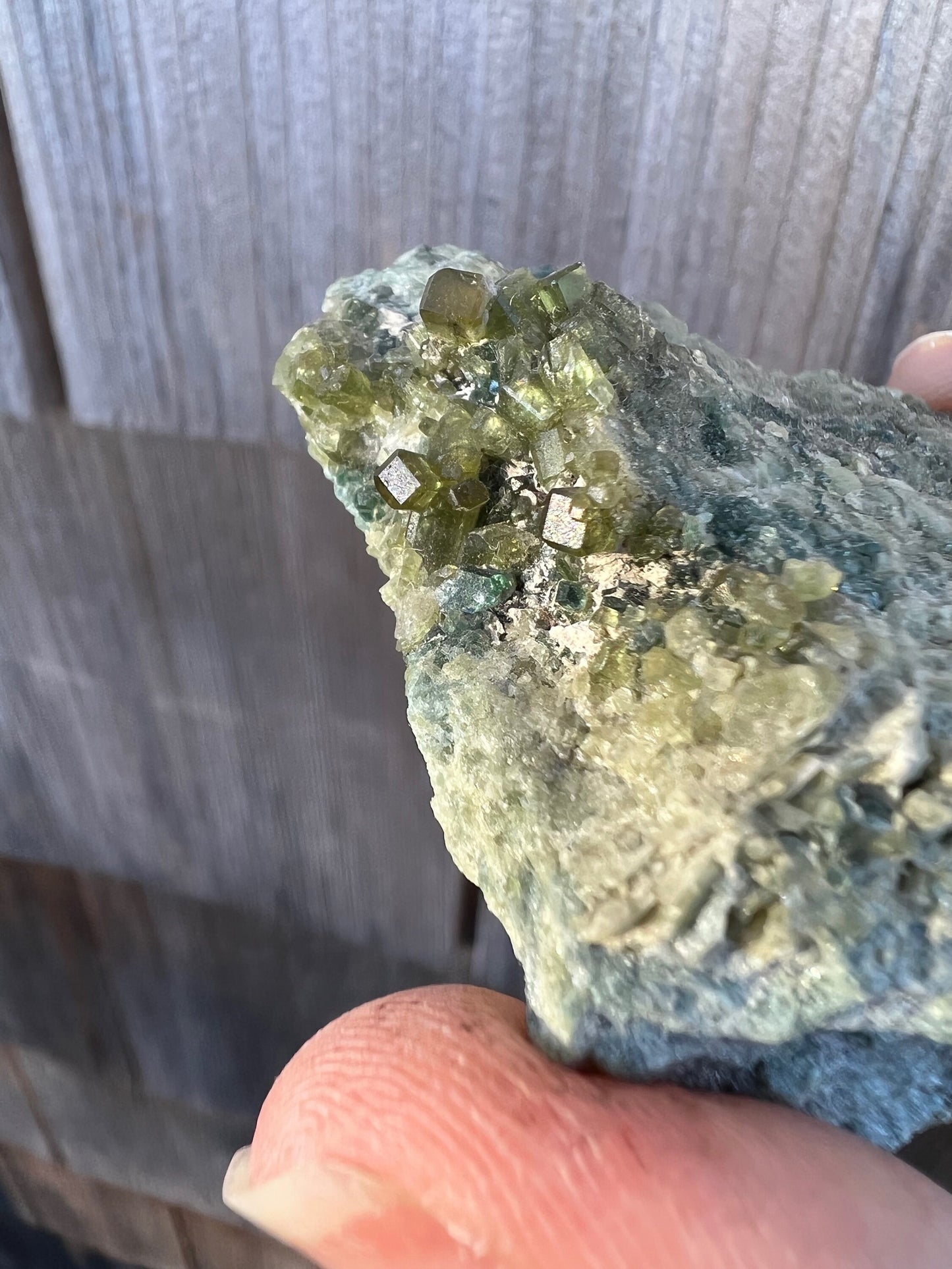 Vesuvianite with Clinochlore from Italy