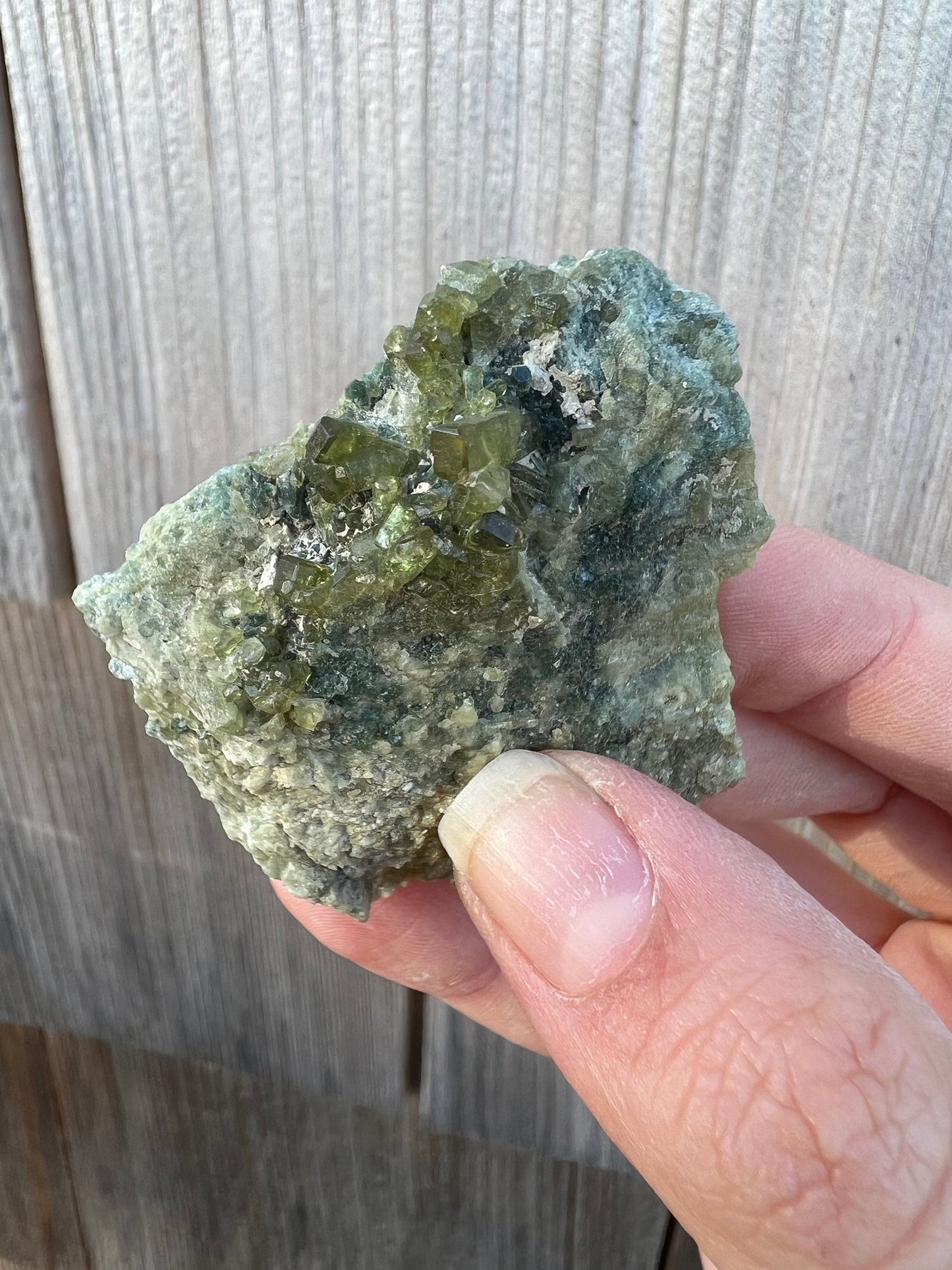 Vesuvianite with Clinochlore from Italy