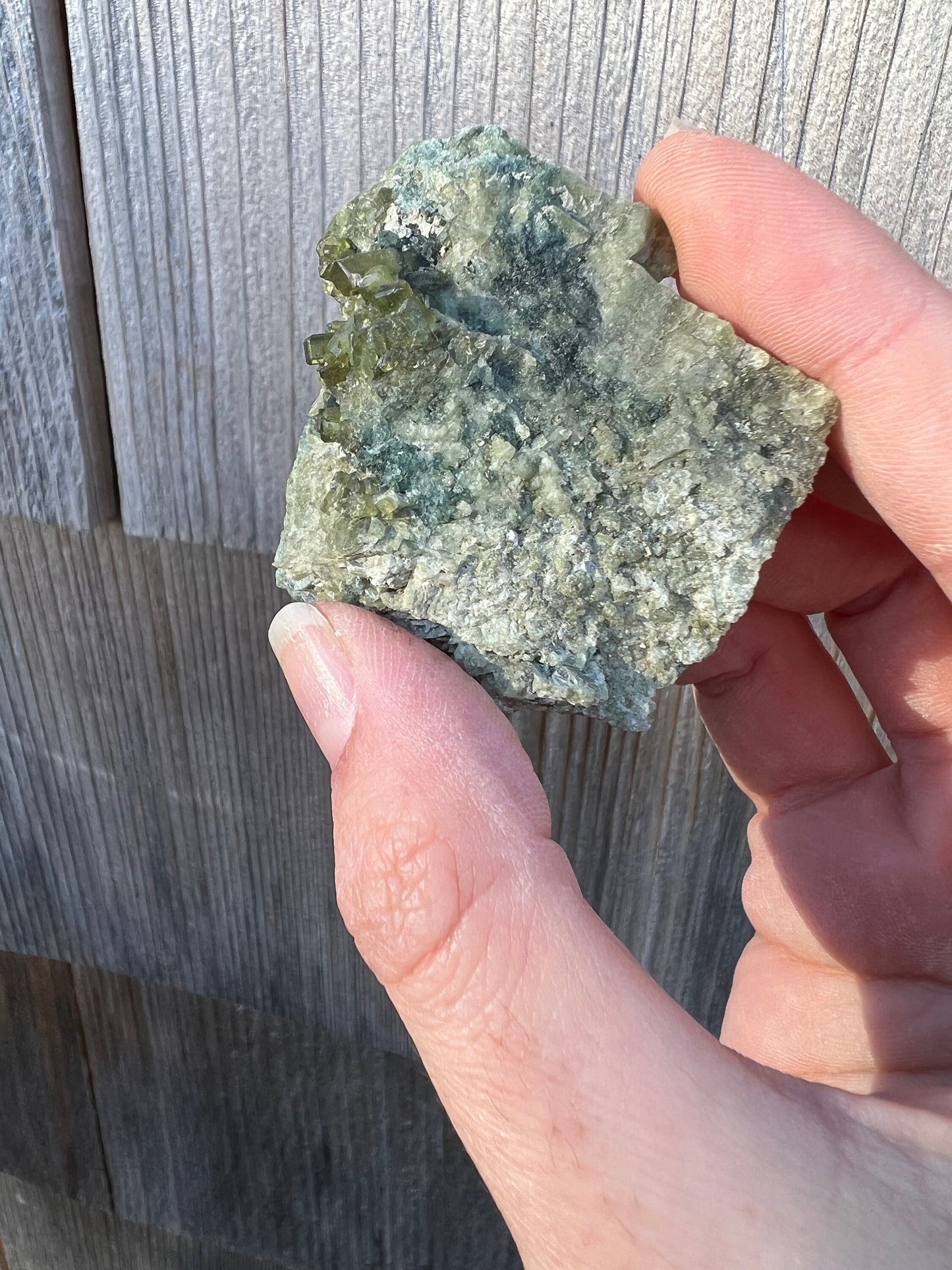 Vesuvianite with Clinochlore from Italy