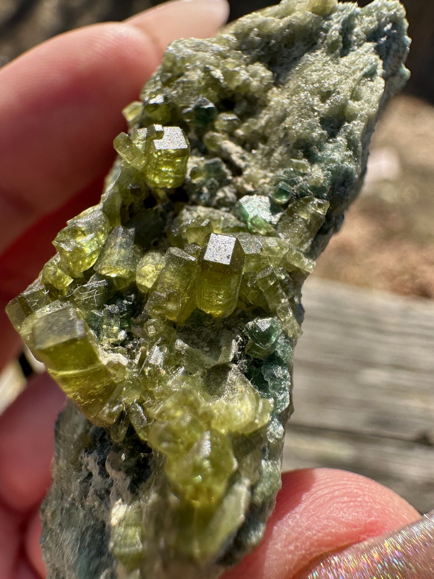 Vesuvianite with Clinochlore from Italy