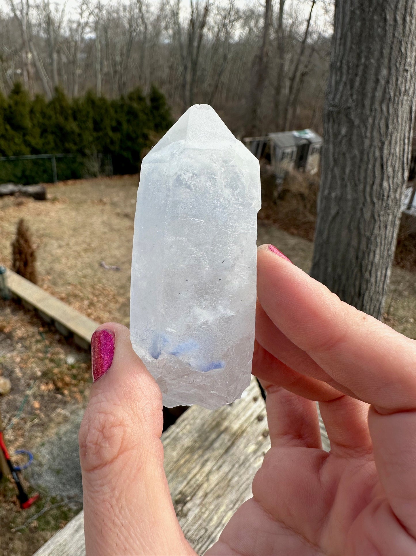 Quartz with Dumortierite Inclusions from Bahia, Brazil