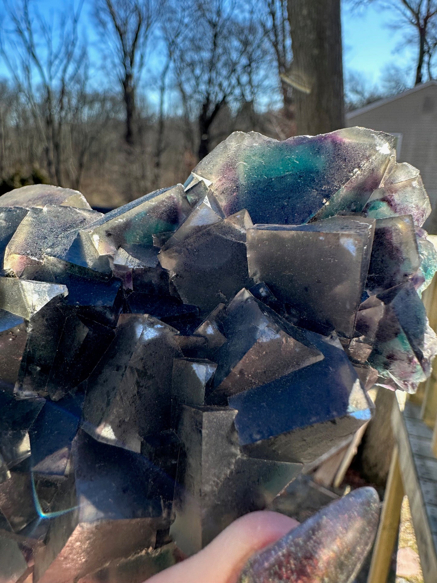 Okorusu Fluorite Large Cabinet Cluster from Namibia