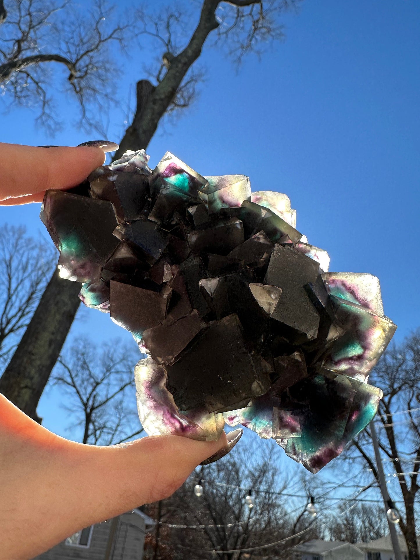 Okorusu Fluorite Large Cabinet Cluster from Namibia