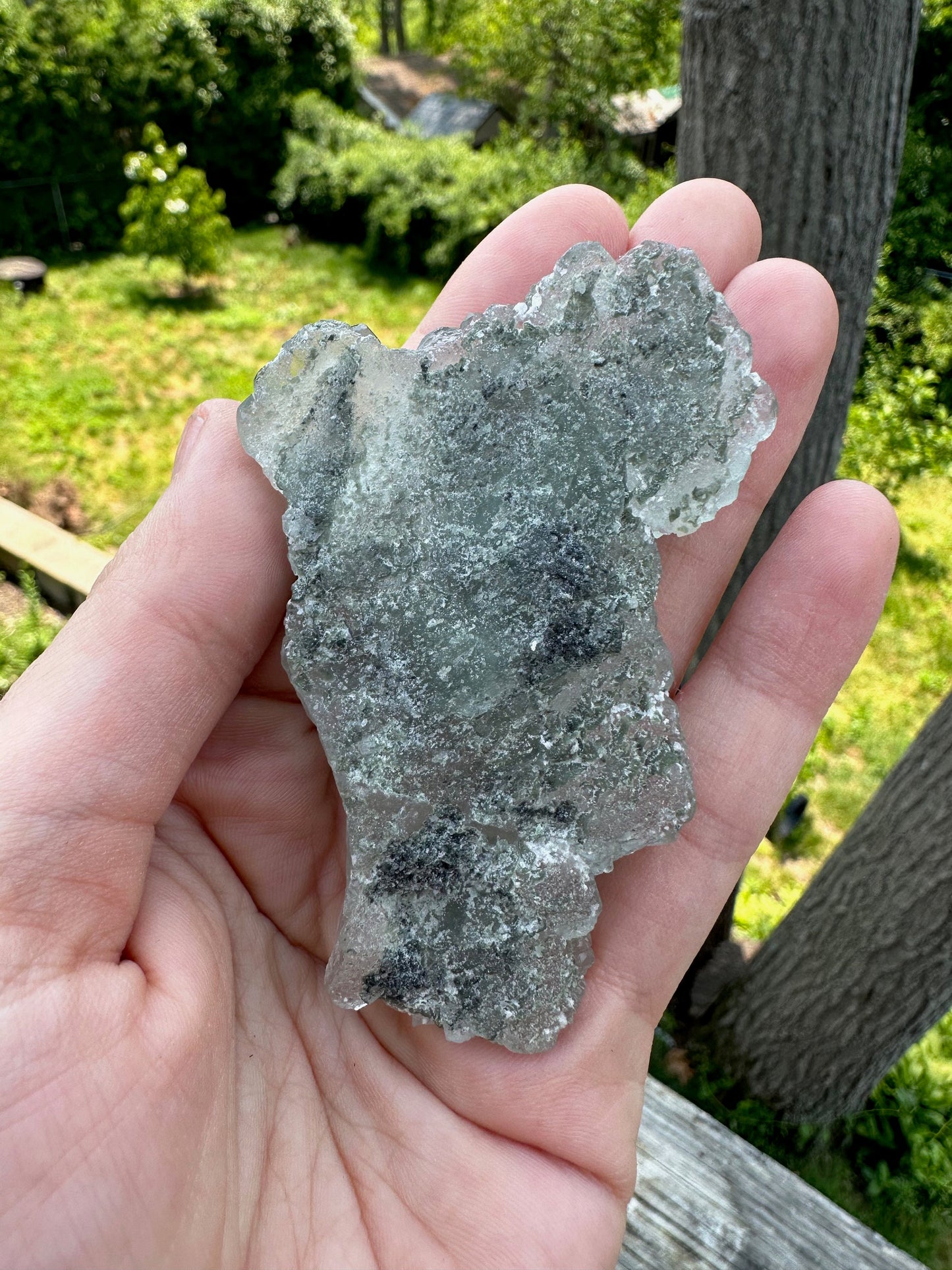 Cubic Pale Green Fluorite Cluster from China