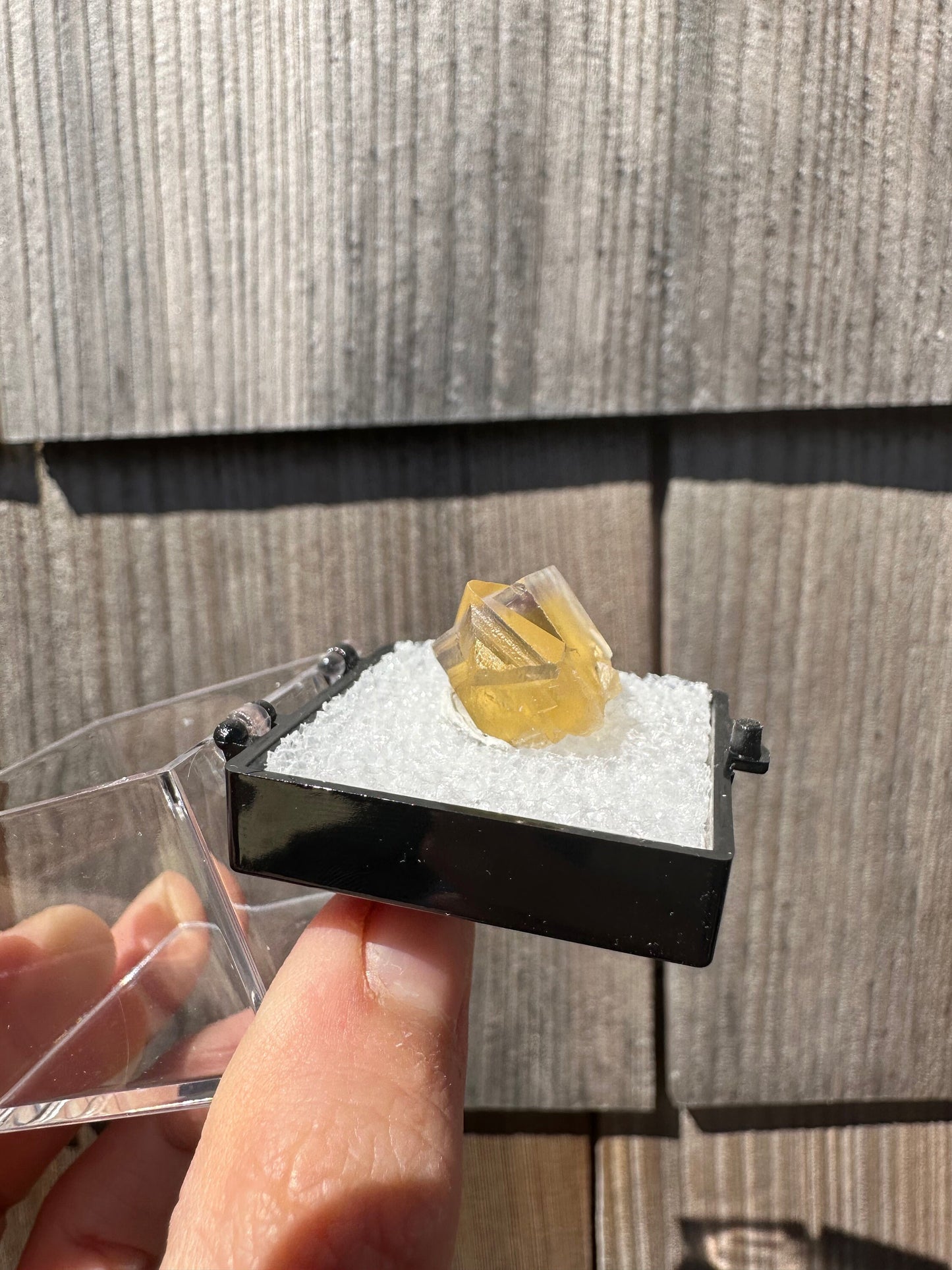 Yellow Fluorite from Bull Vein Pocket at Lady Annabella Mine UK