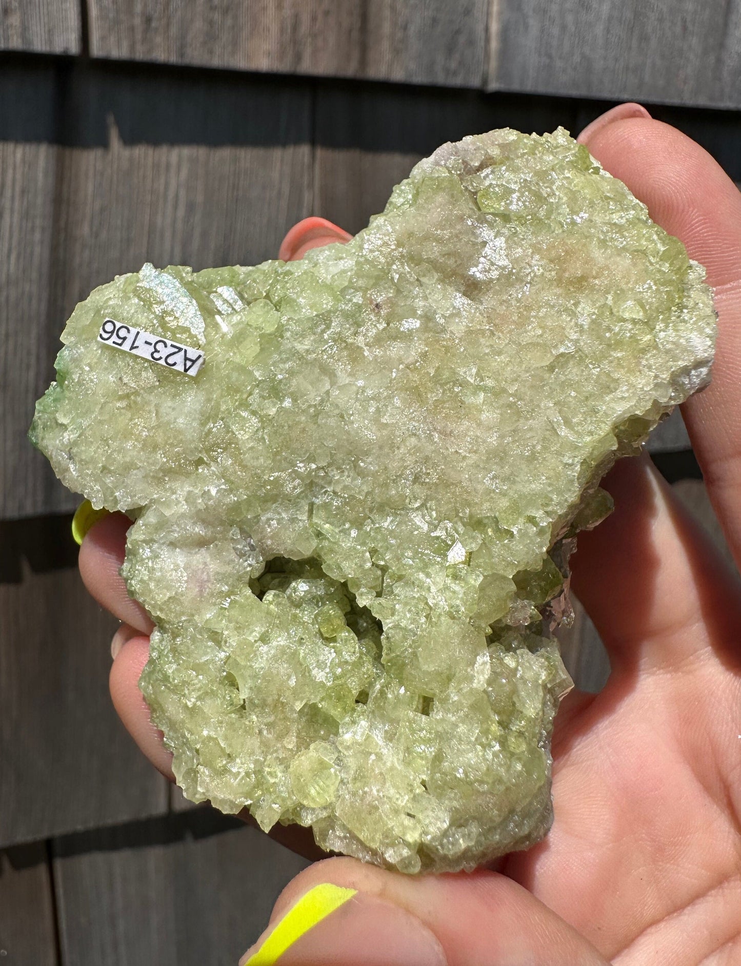 Cabinet Vesuvianite Crystal Cluster from Jeffrey Mine Canada